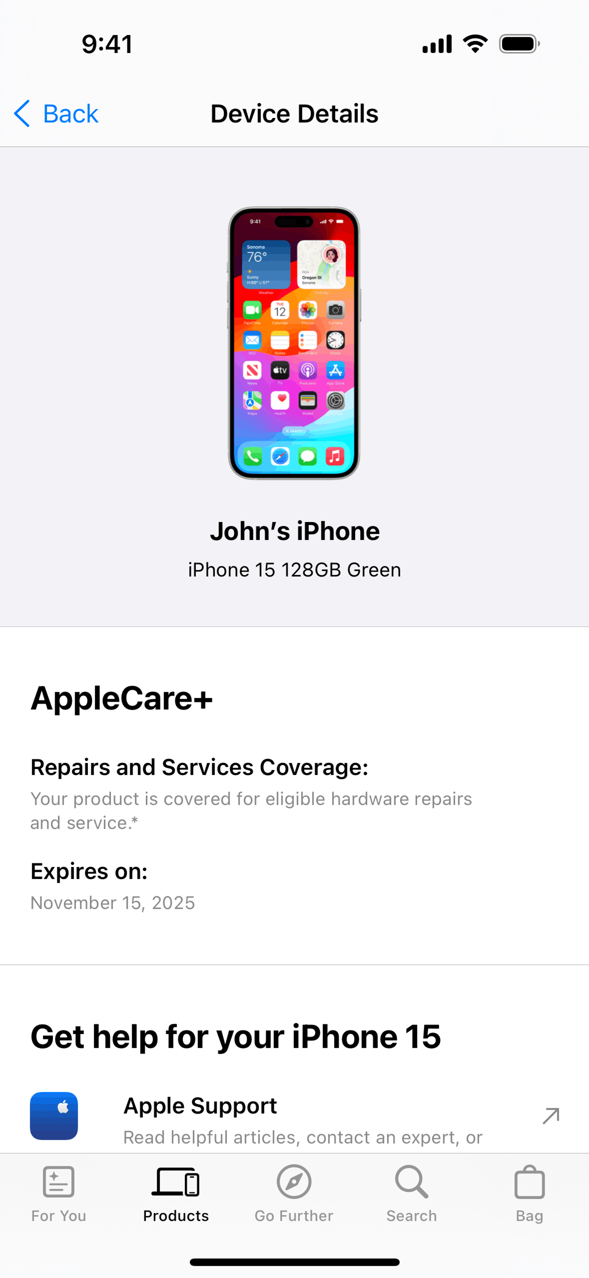 Apple Store iOS Shopping interface screenshot 17