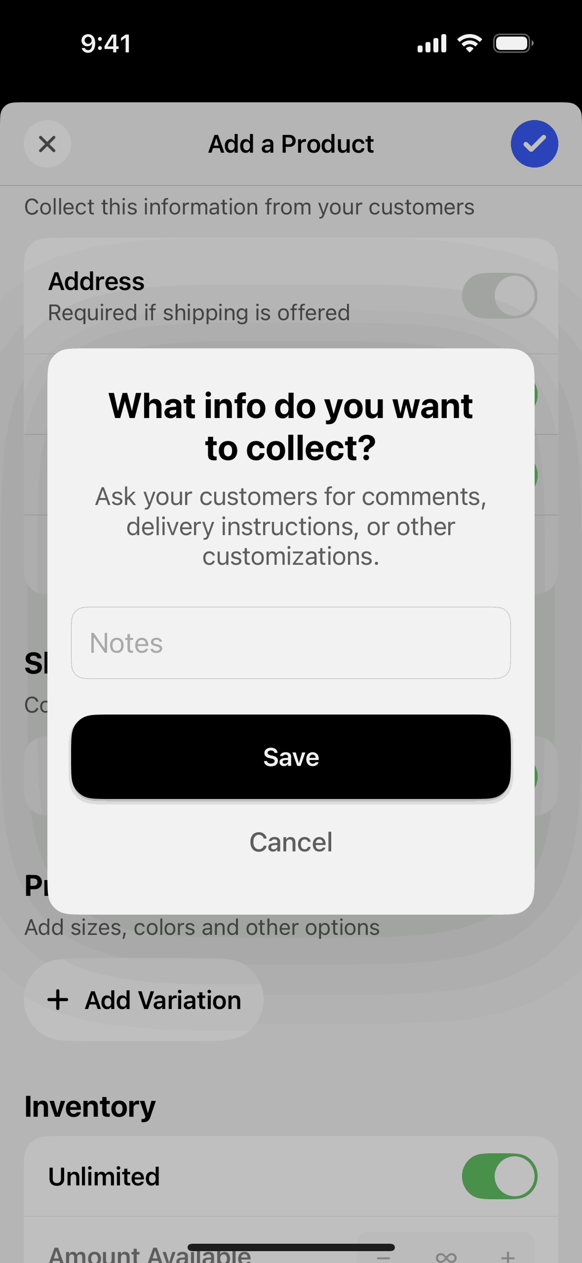 Universe iOS Productivity interface screenshot 8