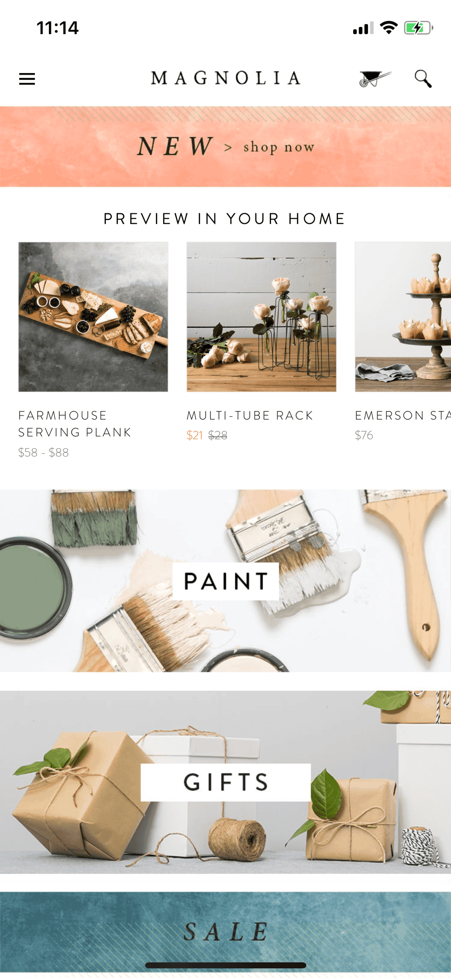 Magnolia Market iOS Shopping interface screenshot 4