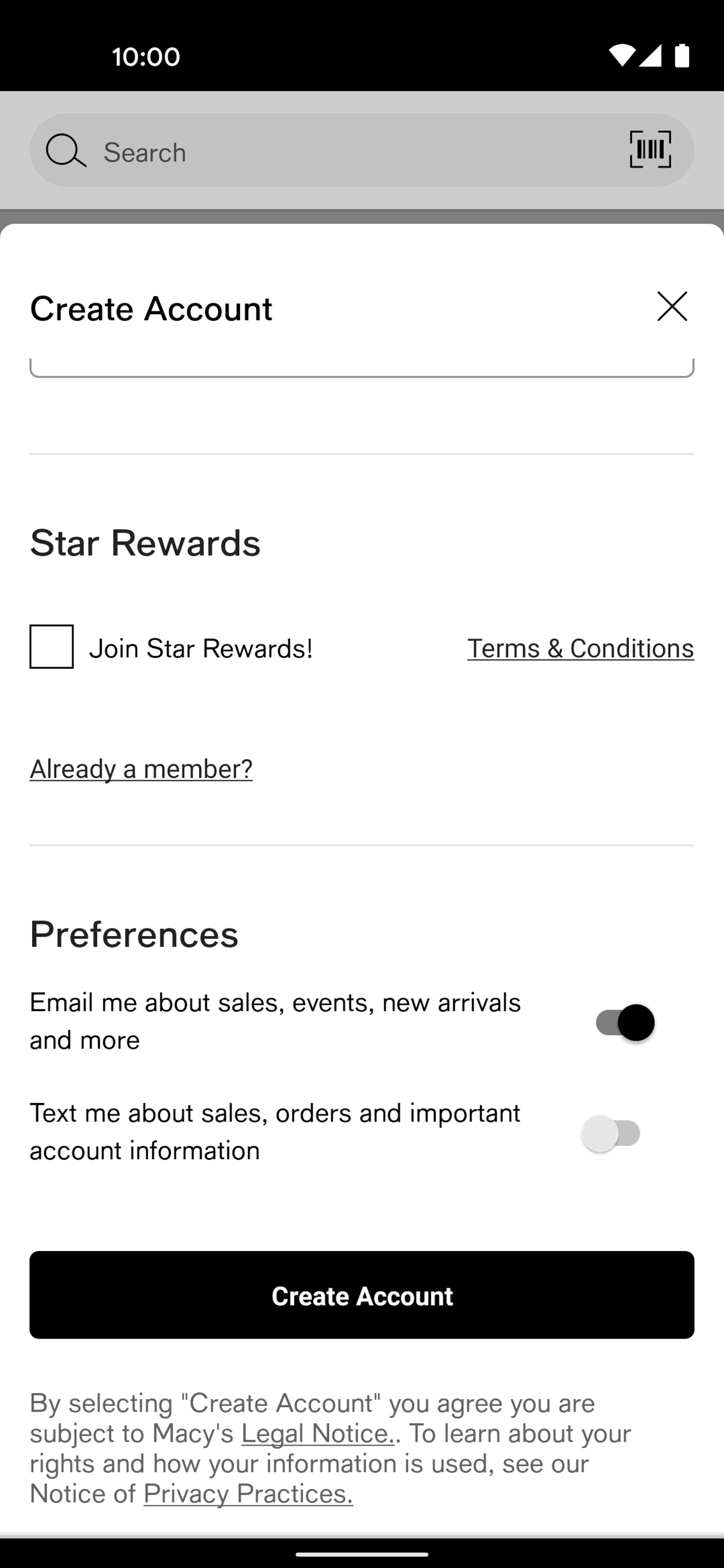 Macy's Android Shopping interface screenshot 12