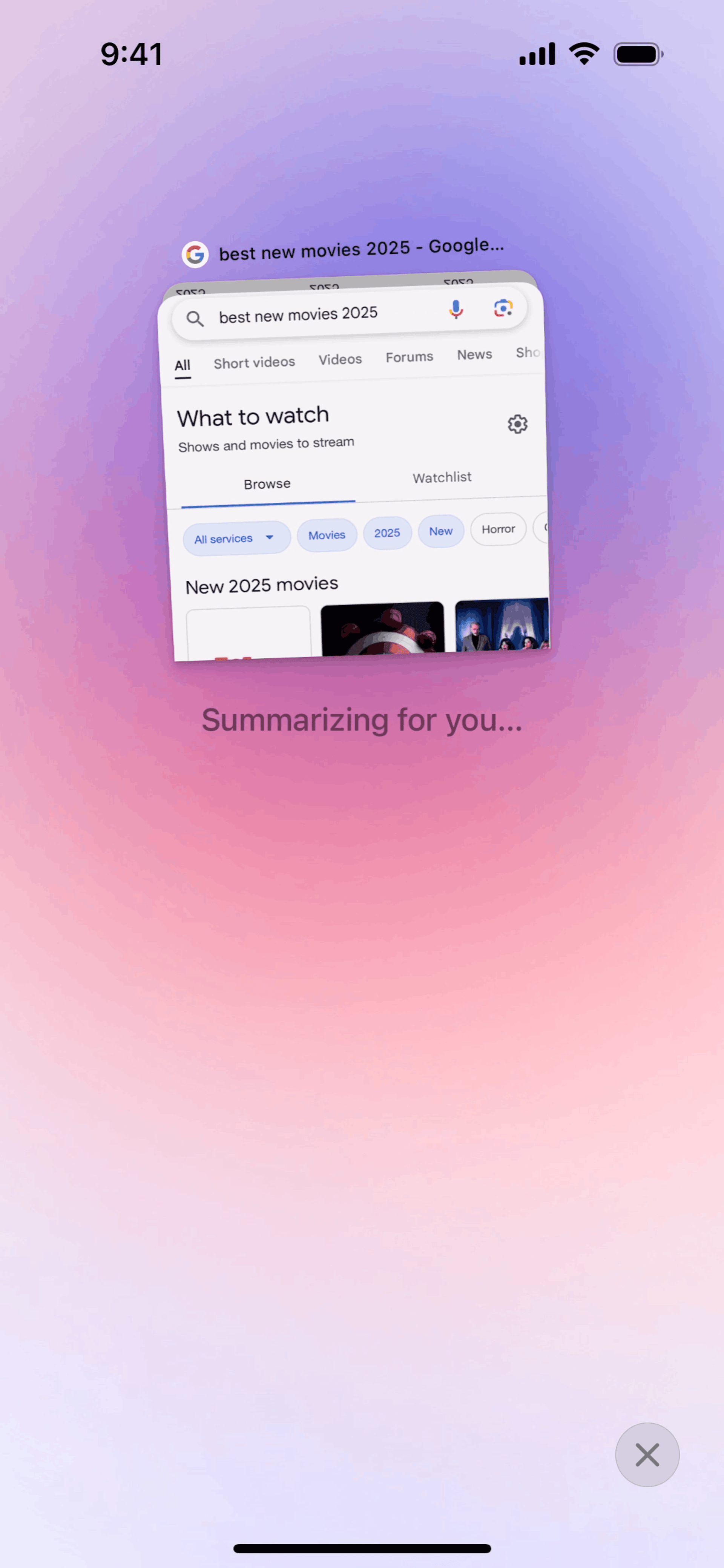 Arc Search iOS AI interface screenshot 8