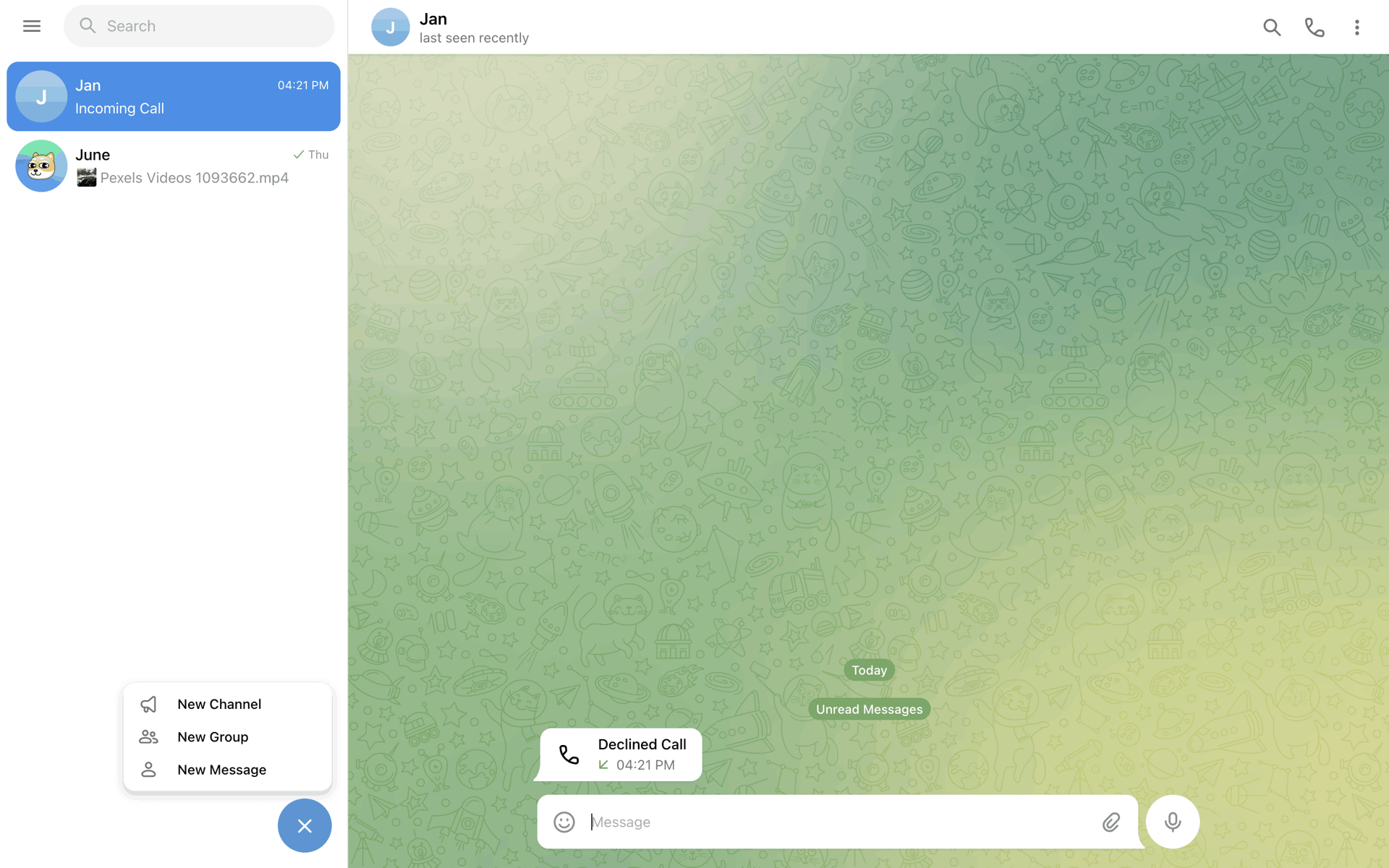 Telegram Web Social Networking interface screenshot 24