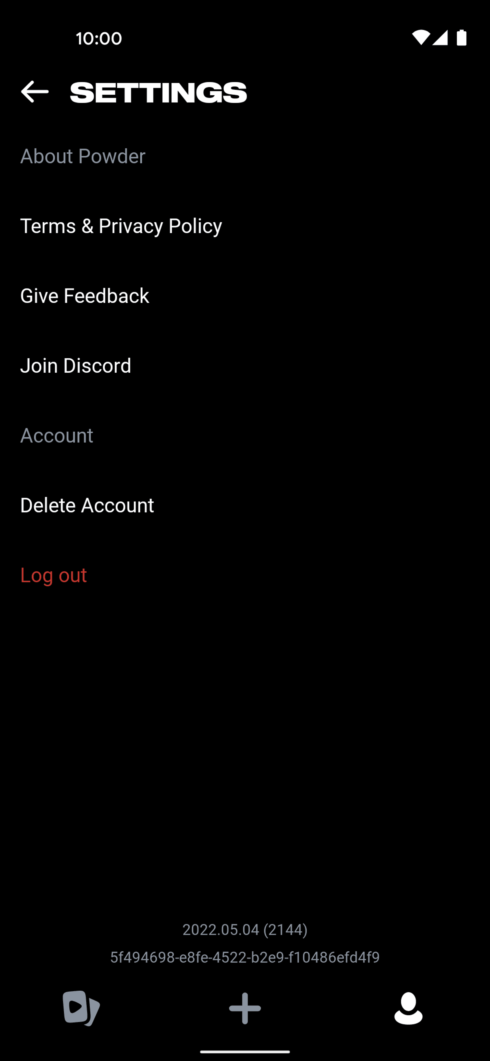 Powder Android Social Networking interface screenshot 15