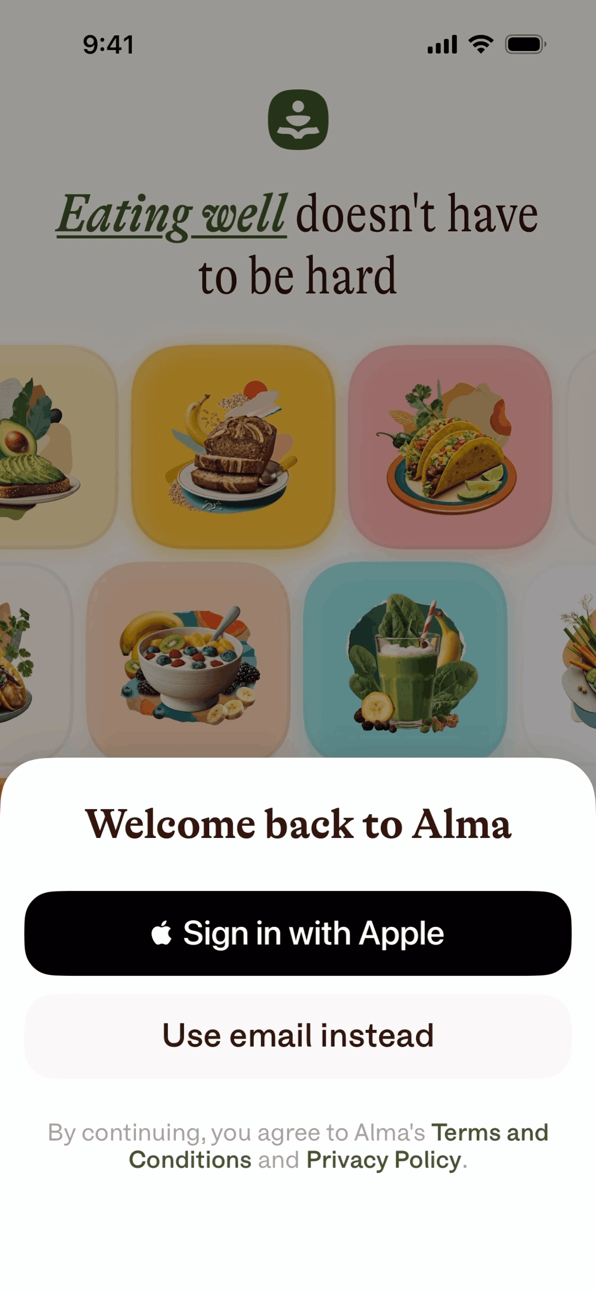 Alma iOS AI interface screenshot 9