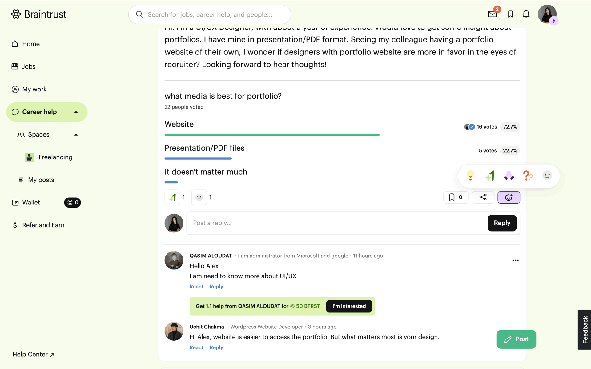 Braintrust Web AI interface screenshot 24