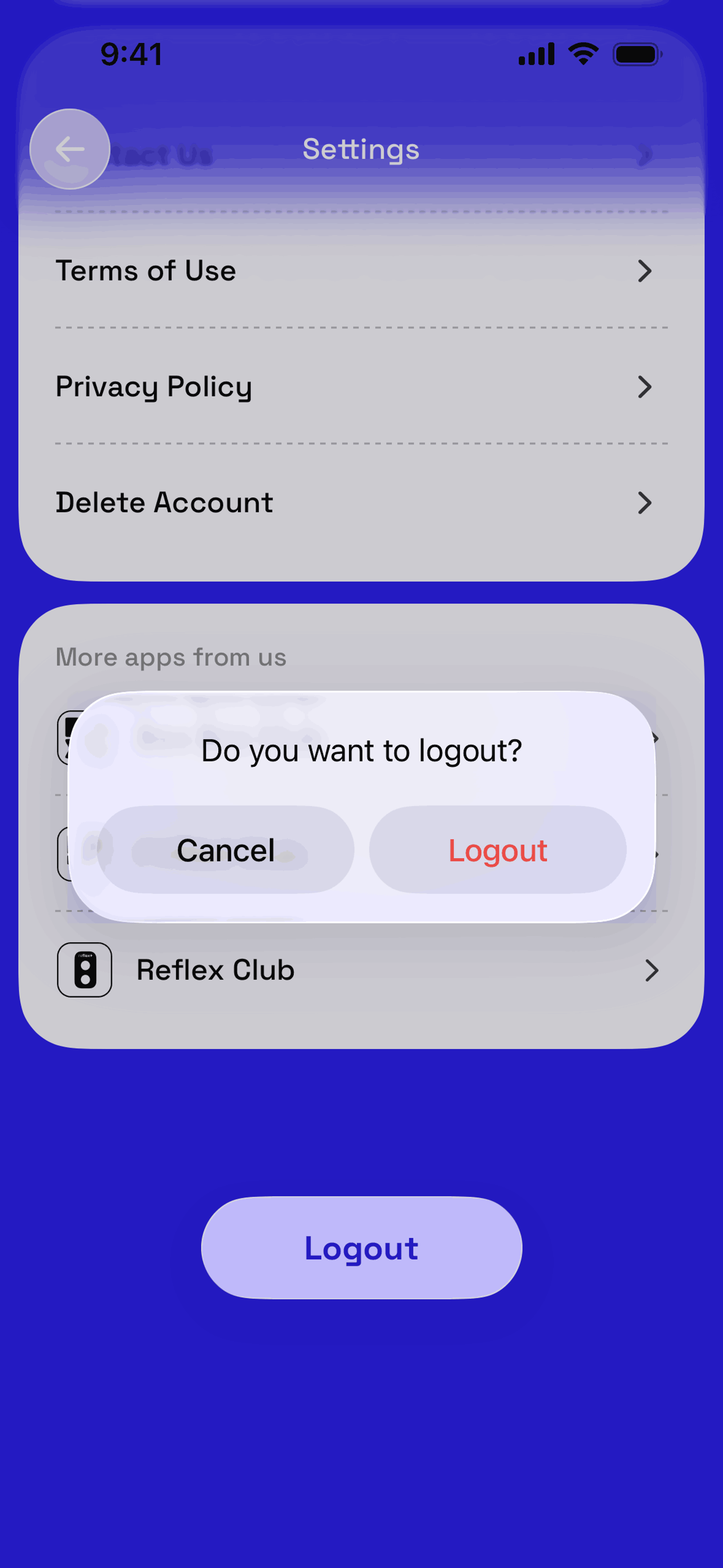 GO Club iOS Health & Fitness interface screenshot 12