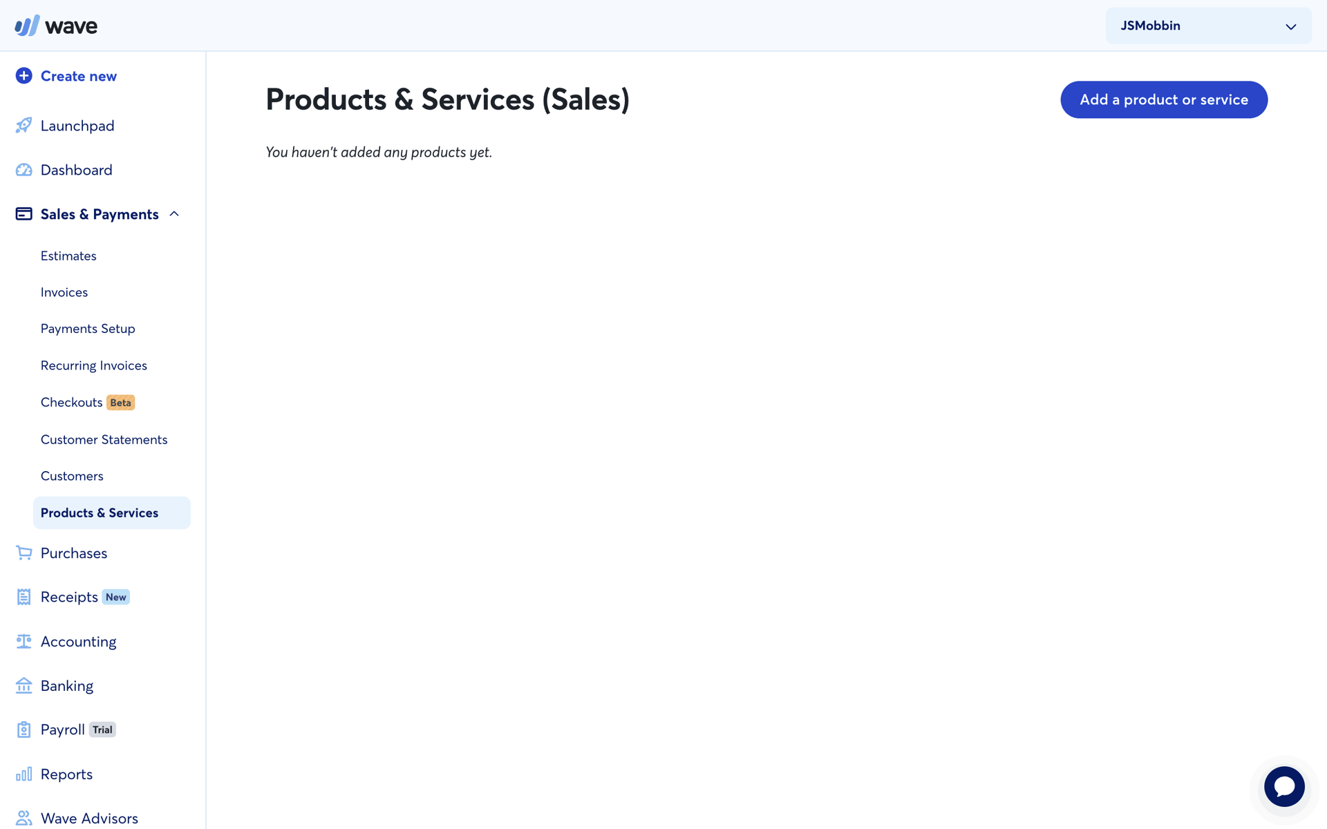 Wave Web Business interface screenshot 23