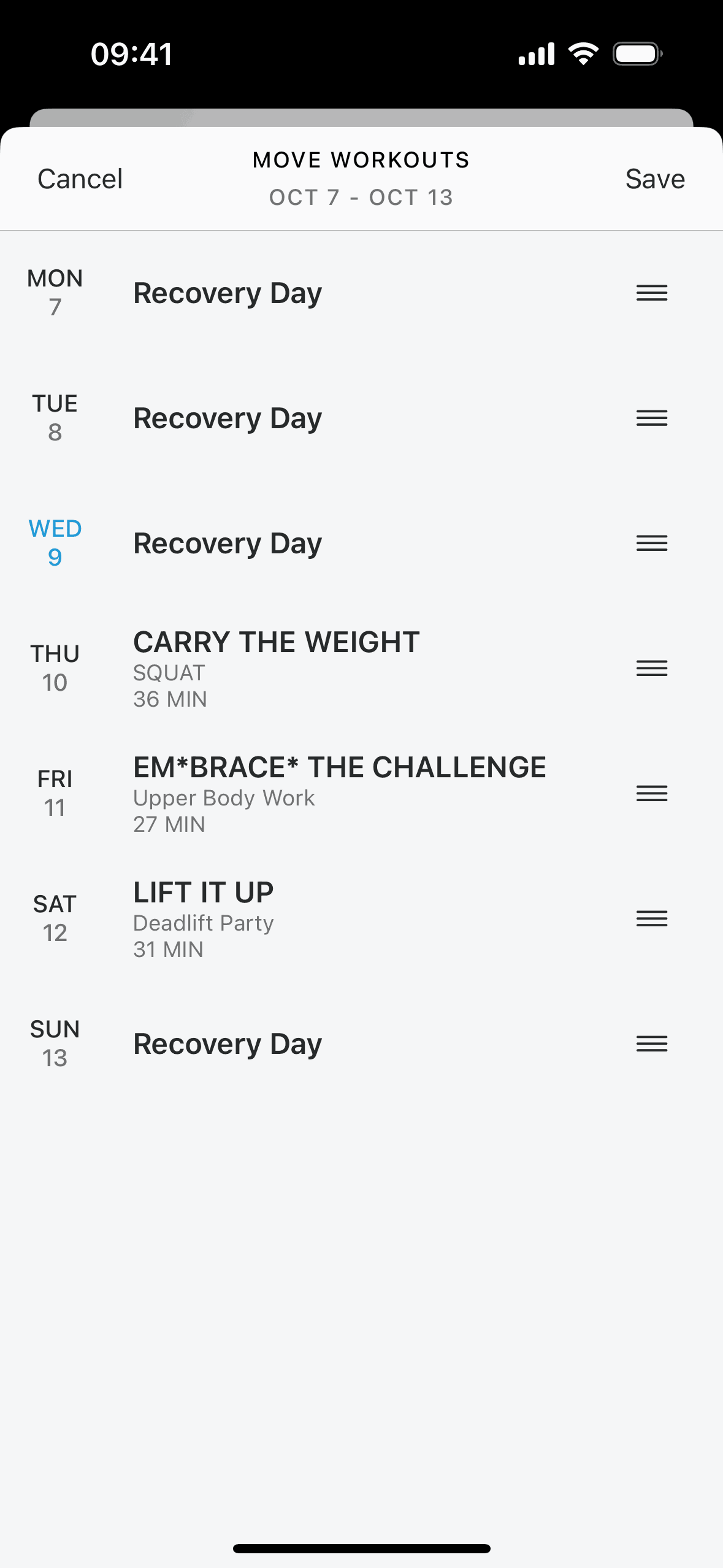 Future iOS Sports interface screenshot 18