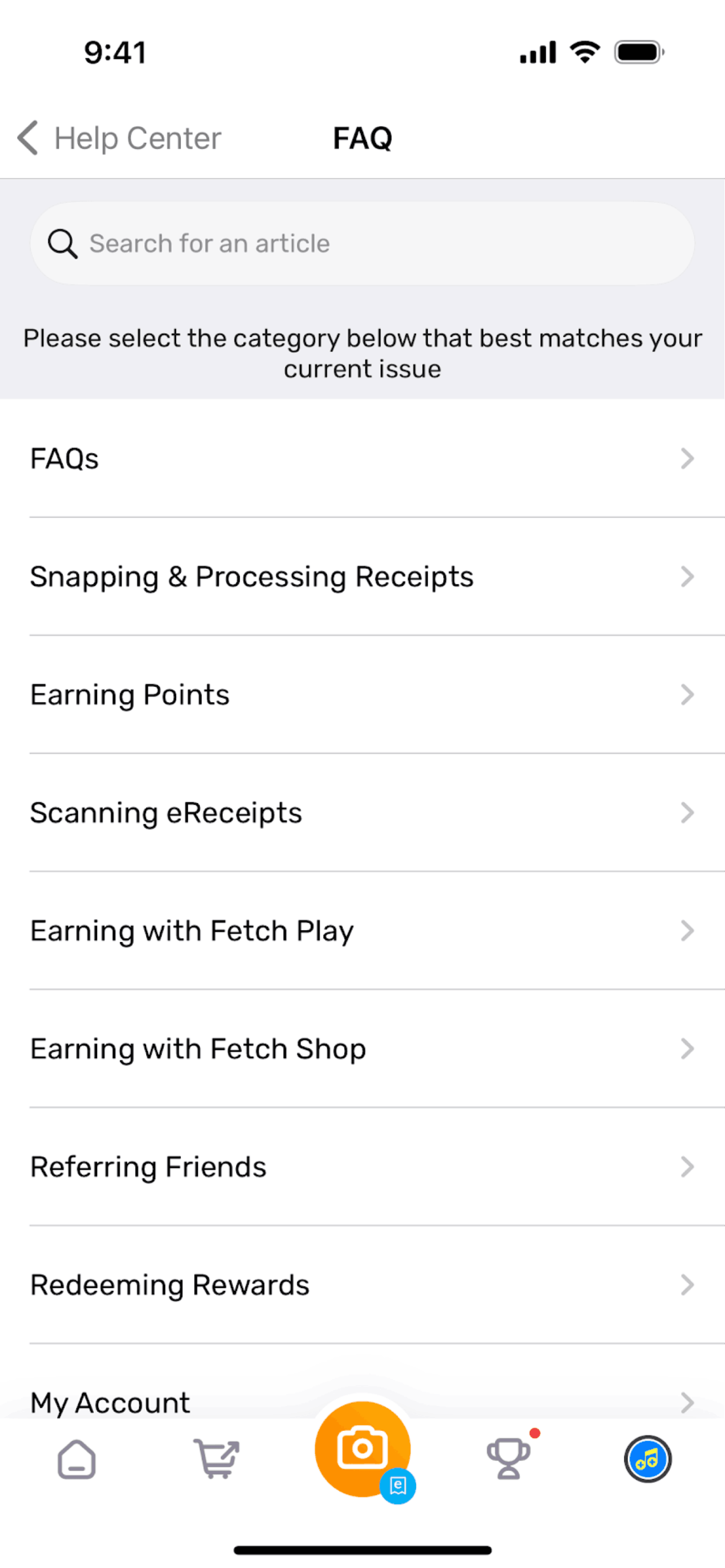 Fetch iOS Shopping interface screenshot 6