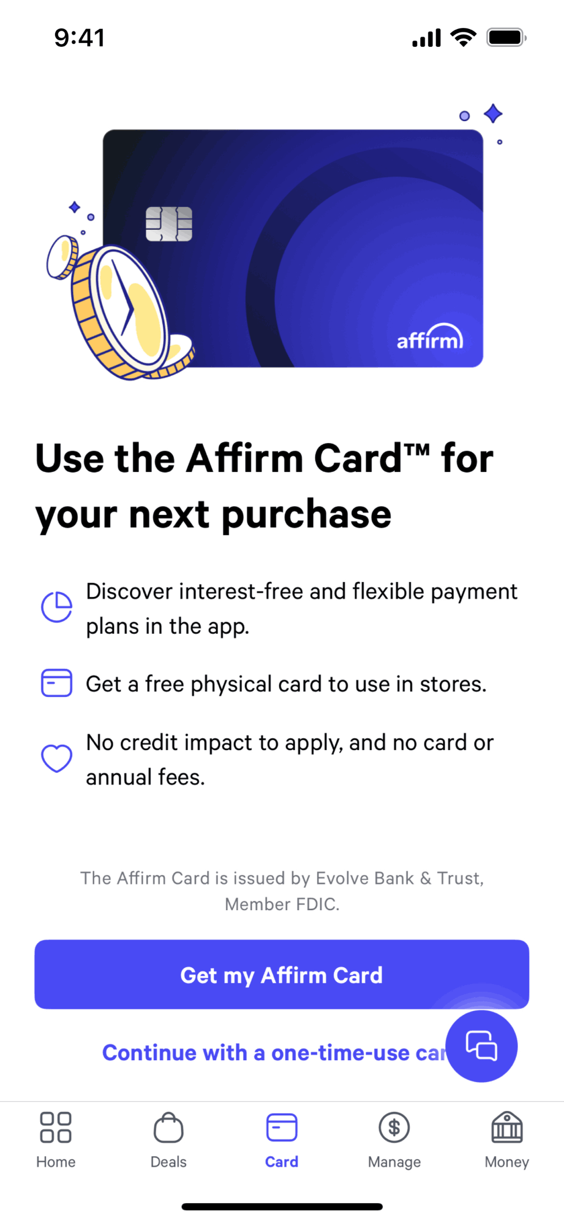Affirm iOS Finance interface screenshot 9
