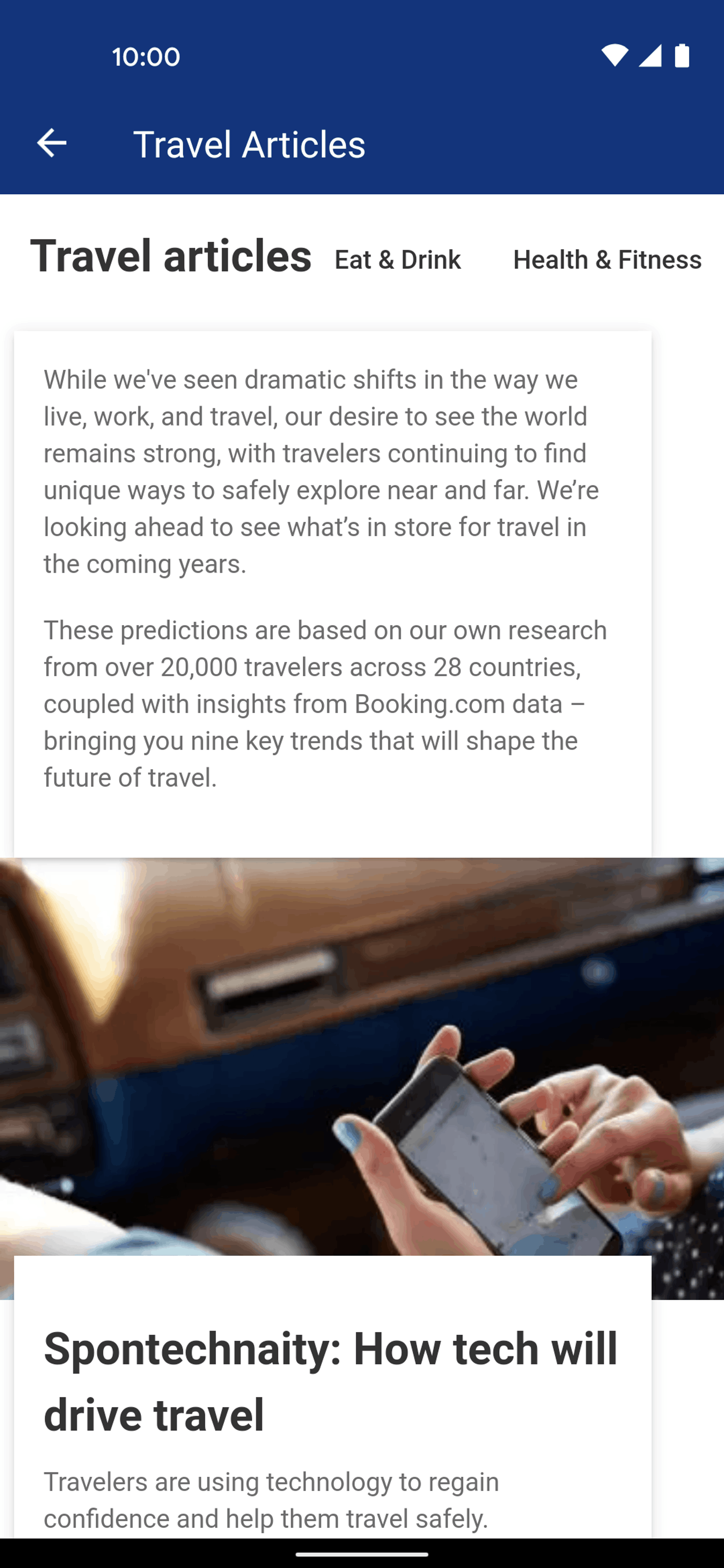 Booking.com Android Travel & Transportation interface screenshot 17