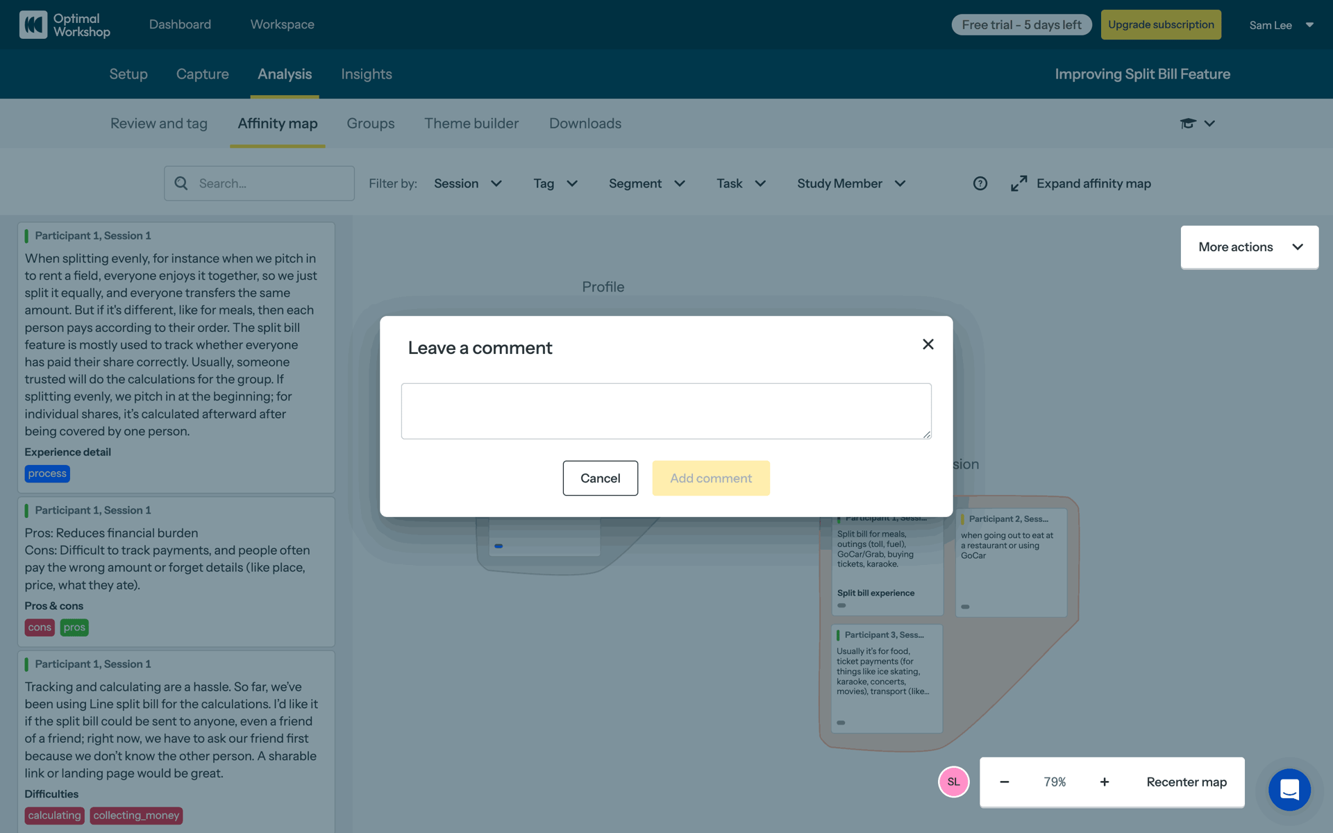 Optimal Workshop Web Business interface screenshot 20