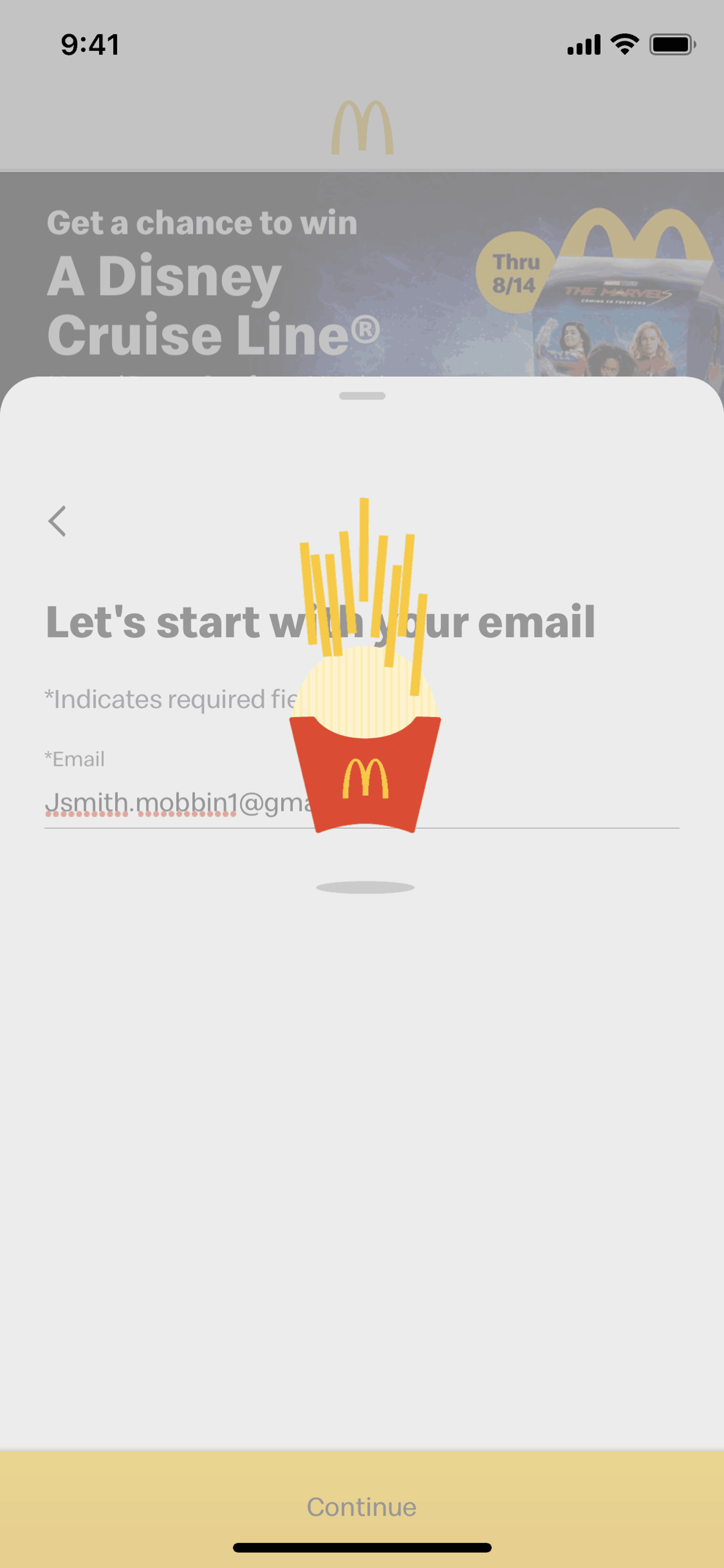 McDonald's iOS Food & Drink interface screenshot 5