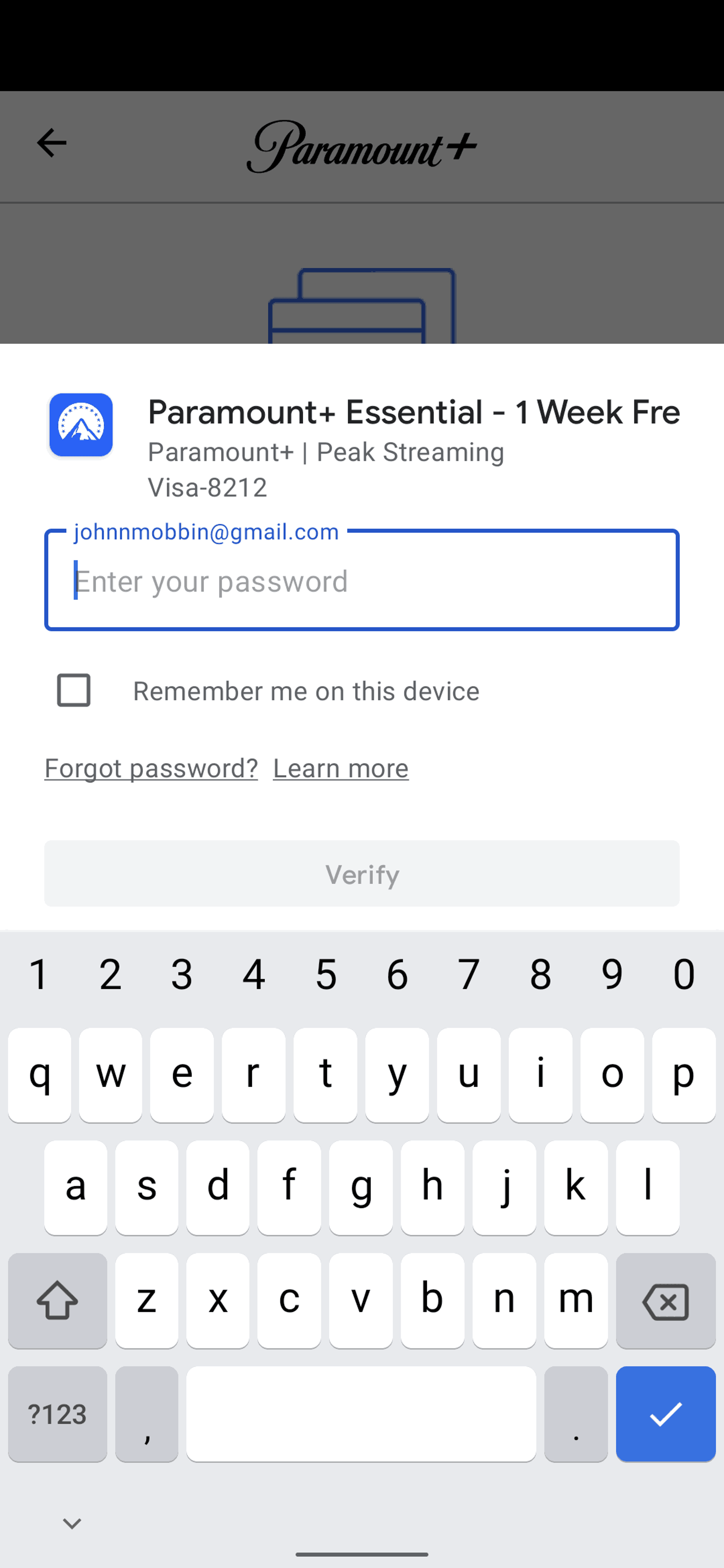 Paramount+ Android Entertainment interface screenshot 20