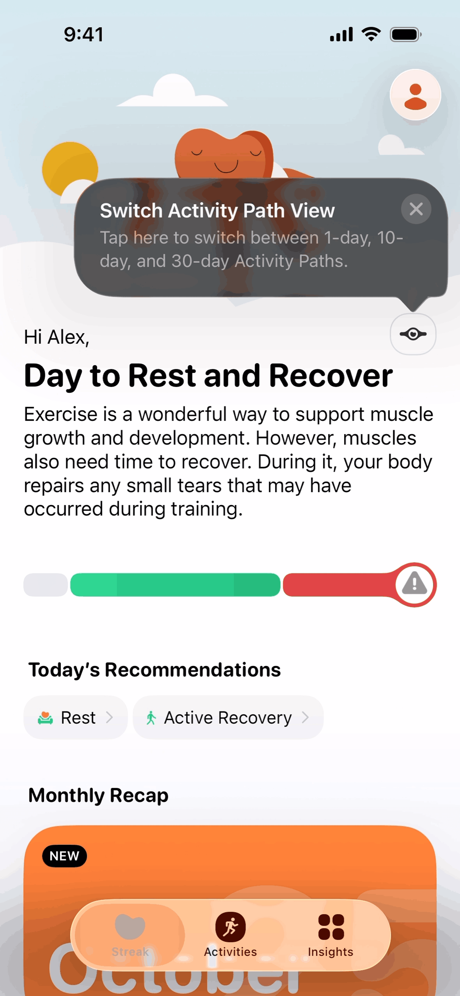 Gentler Streak iOS Health & Fitness interface screenshot 21