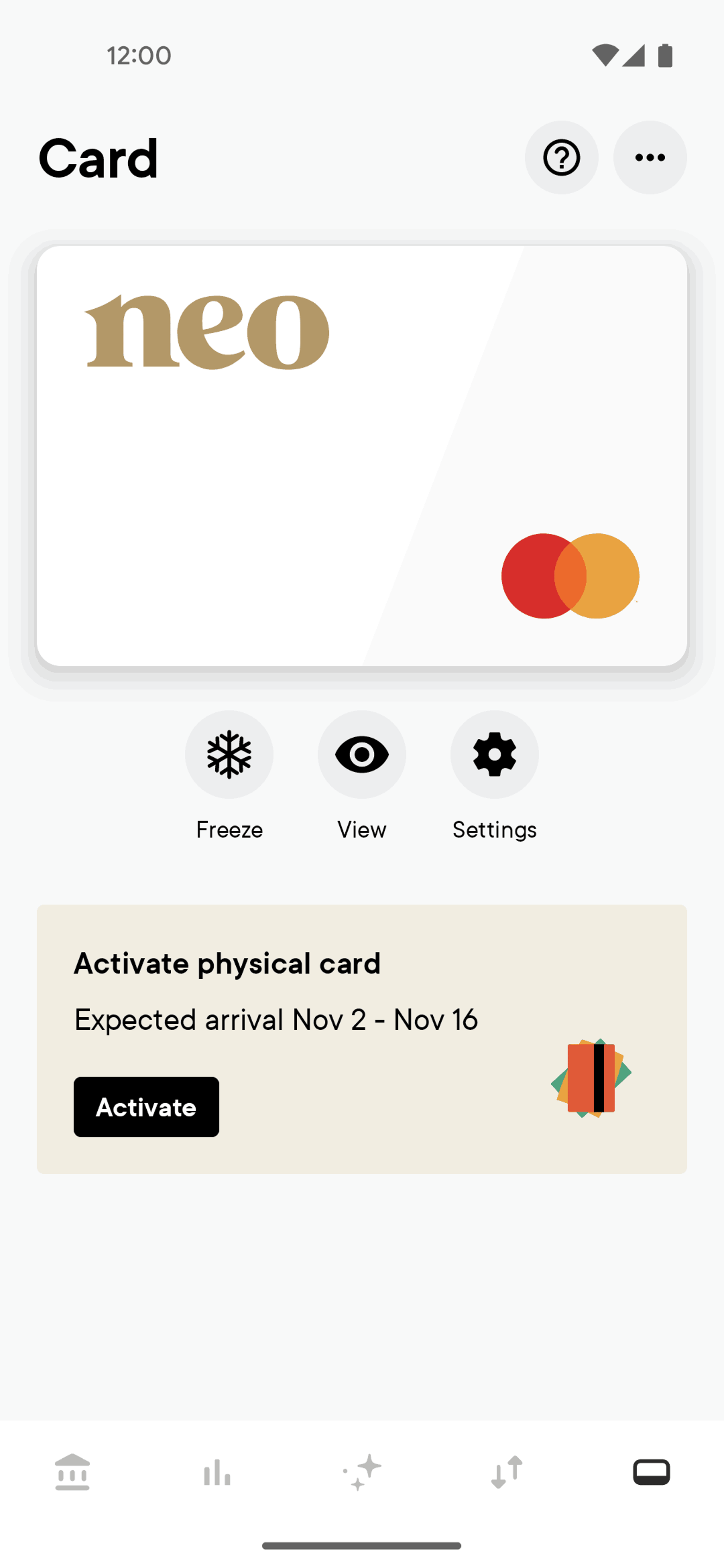 Neo Financial Android Finance interface screenshot 4