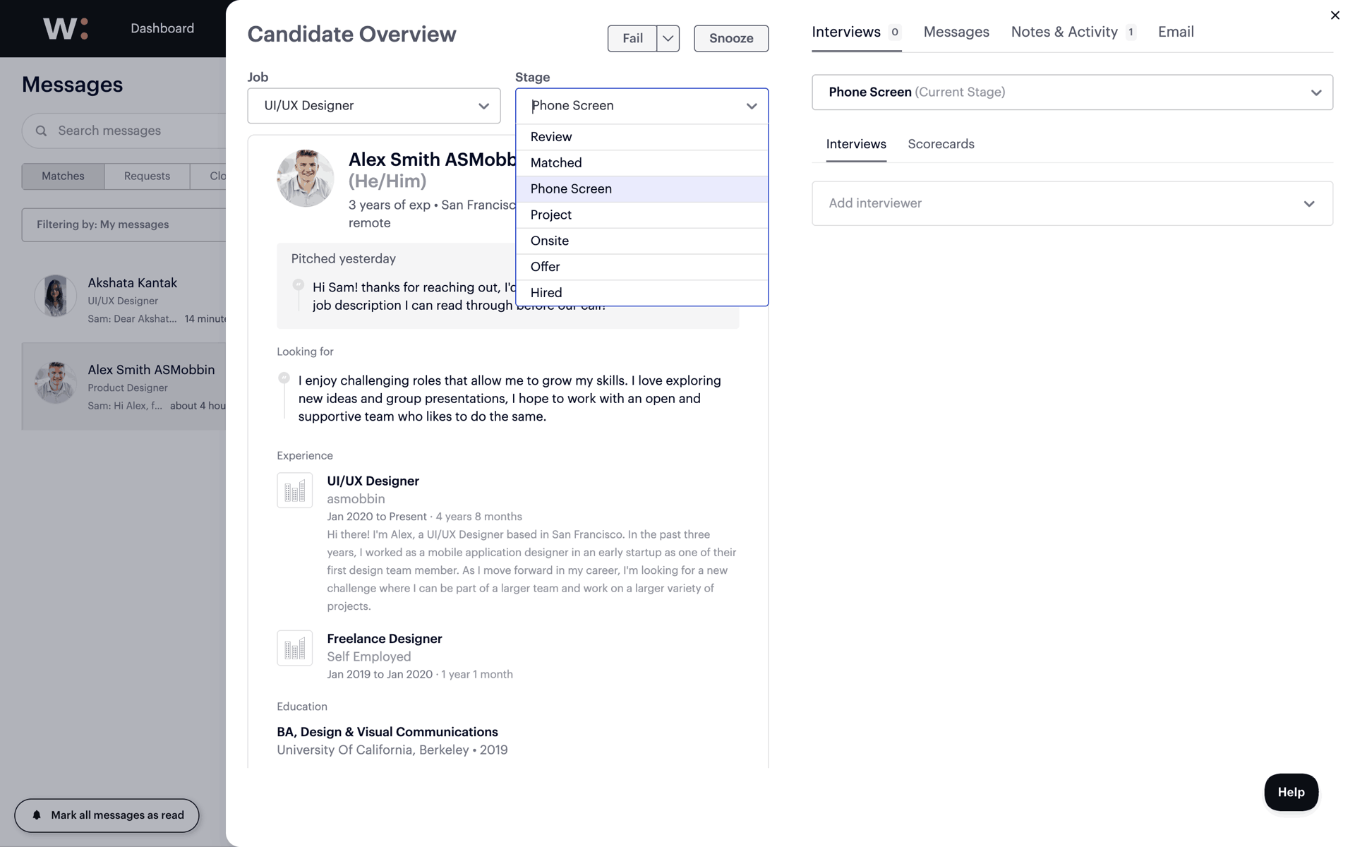 Wellfound Web Jobs & Recruitment interface screenshot 17