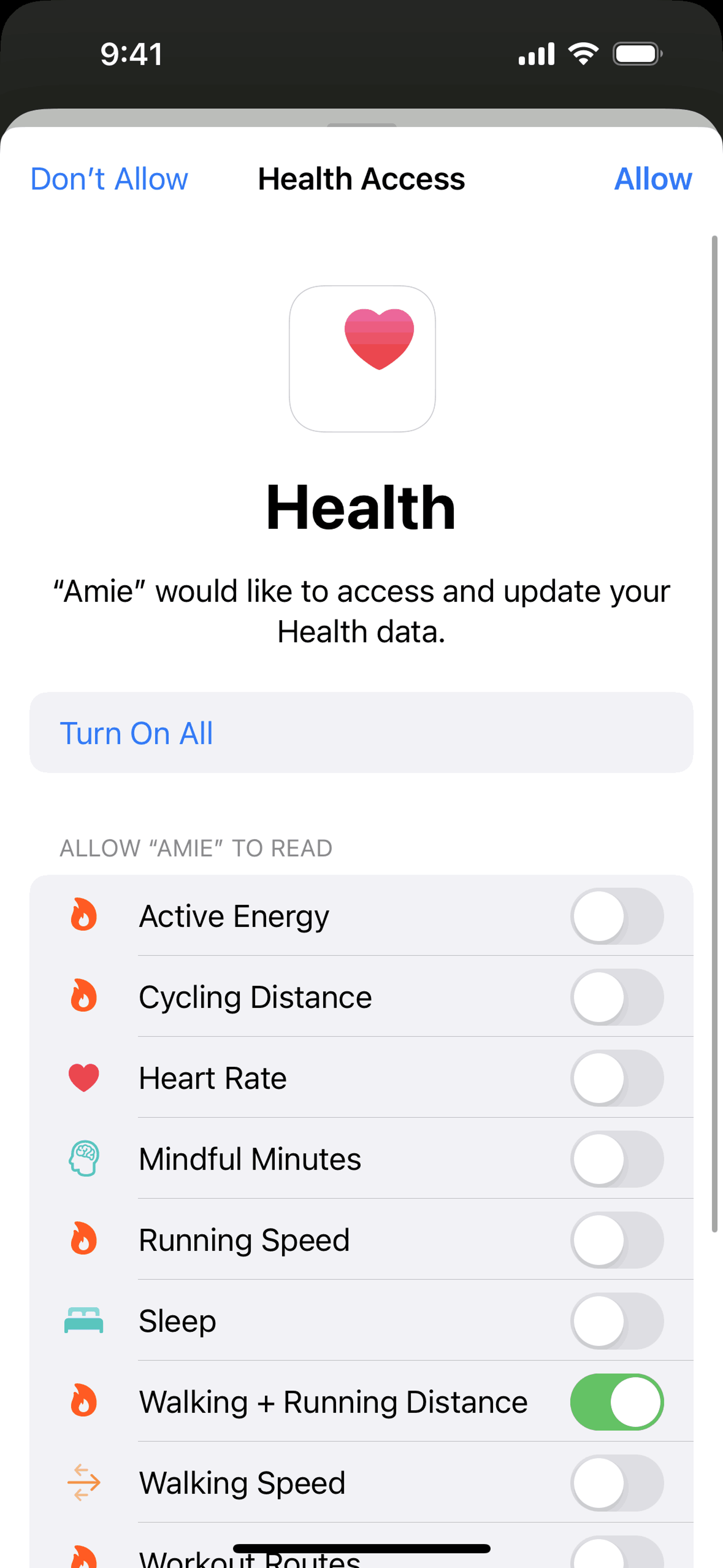 Amie iOS Productivity interface screenshot 20