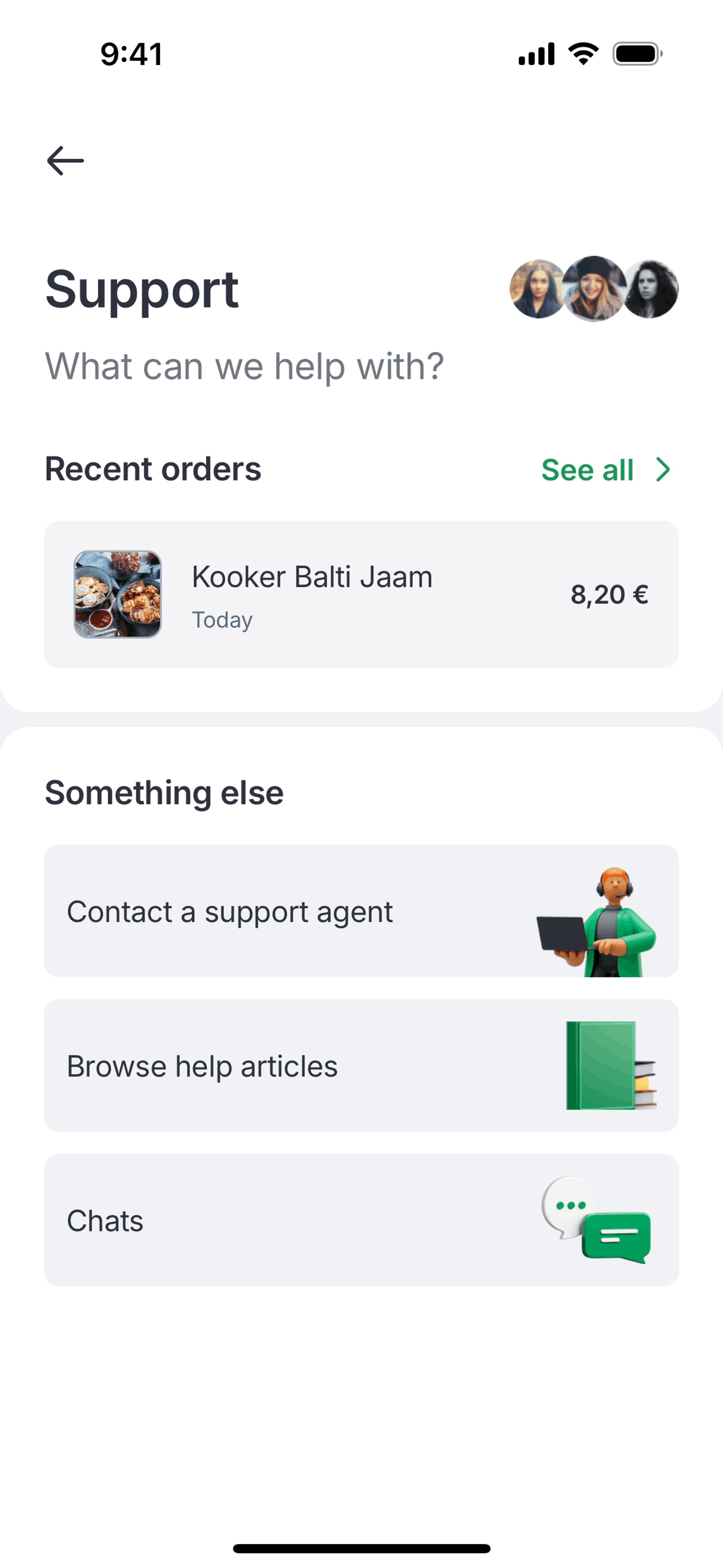 Bolt Food iOS Food & Drink interface screenshot 2