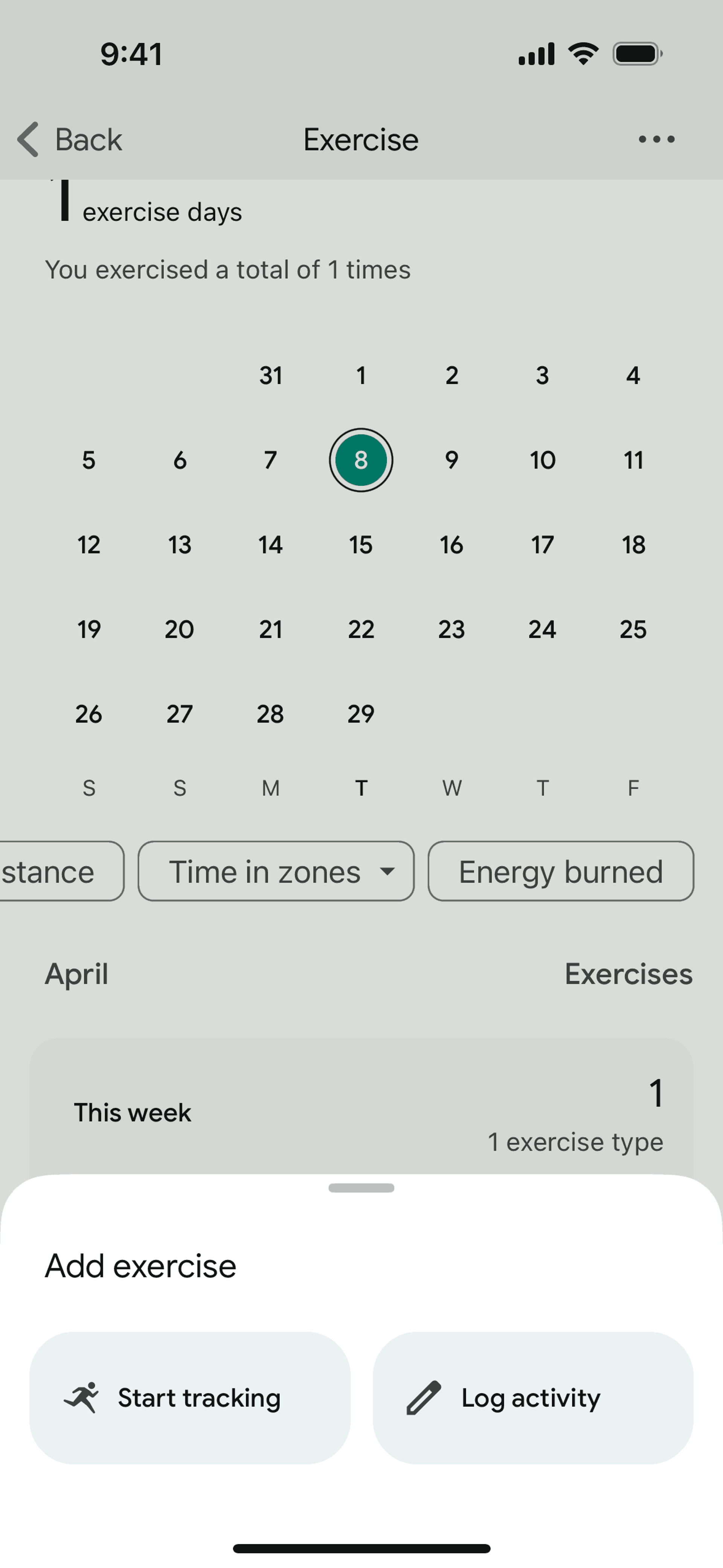 Fitbit iOS Health & Fitness interface screenshot 21