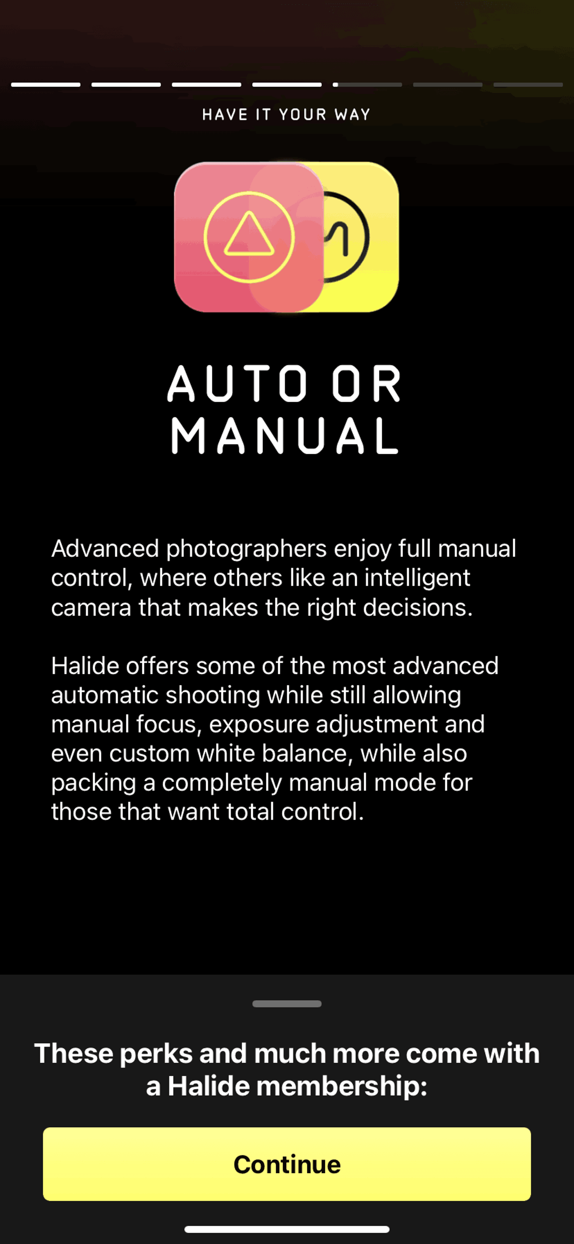 Halide iOS Photo & Video interface screenshot 12