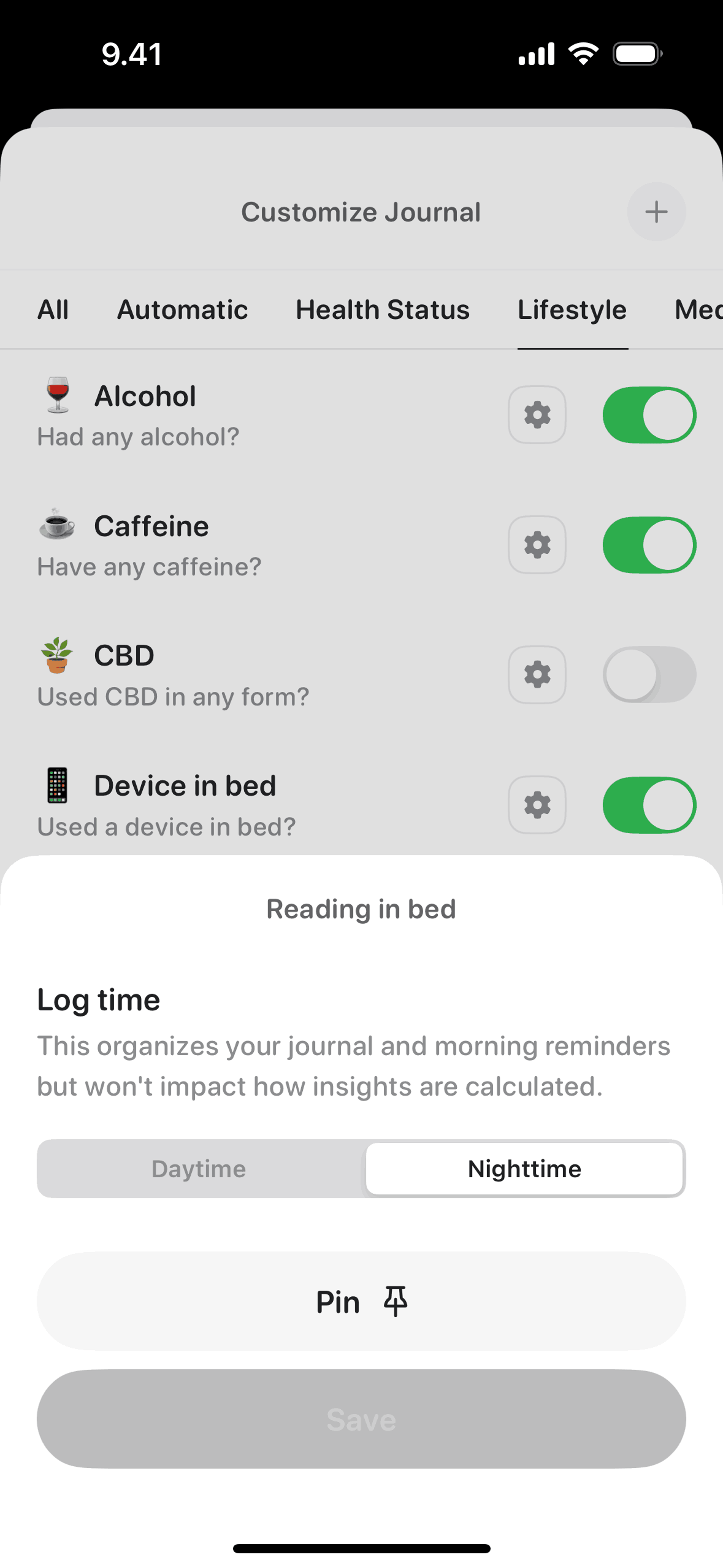Bevel iOS Health & Fitness interface screenshot 8