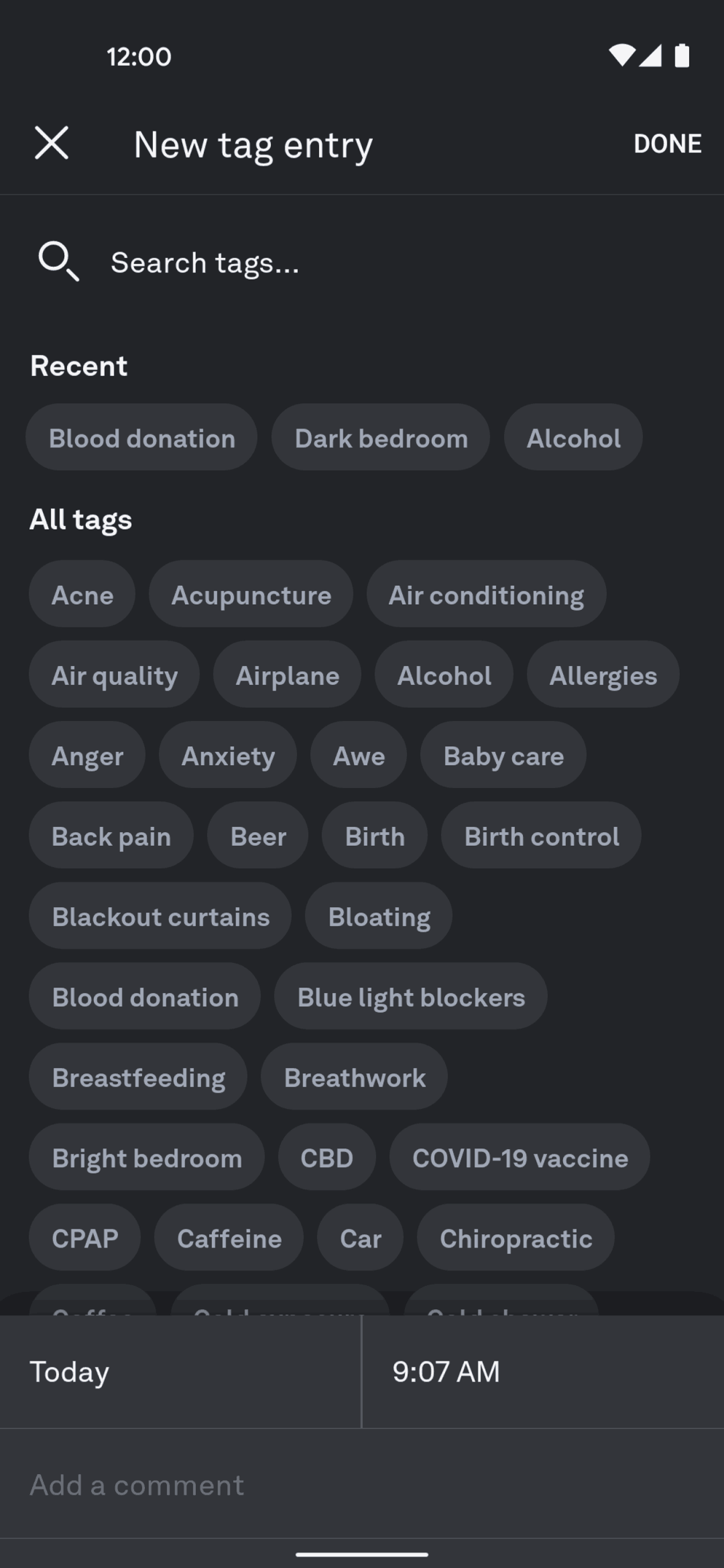 Oura Android Health & Fitness interface screenshot 7