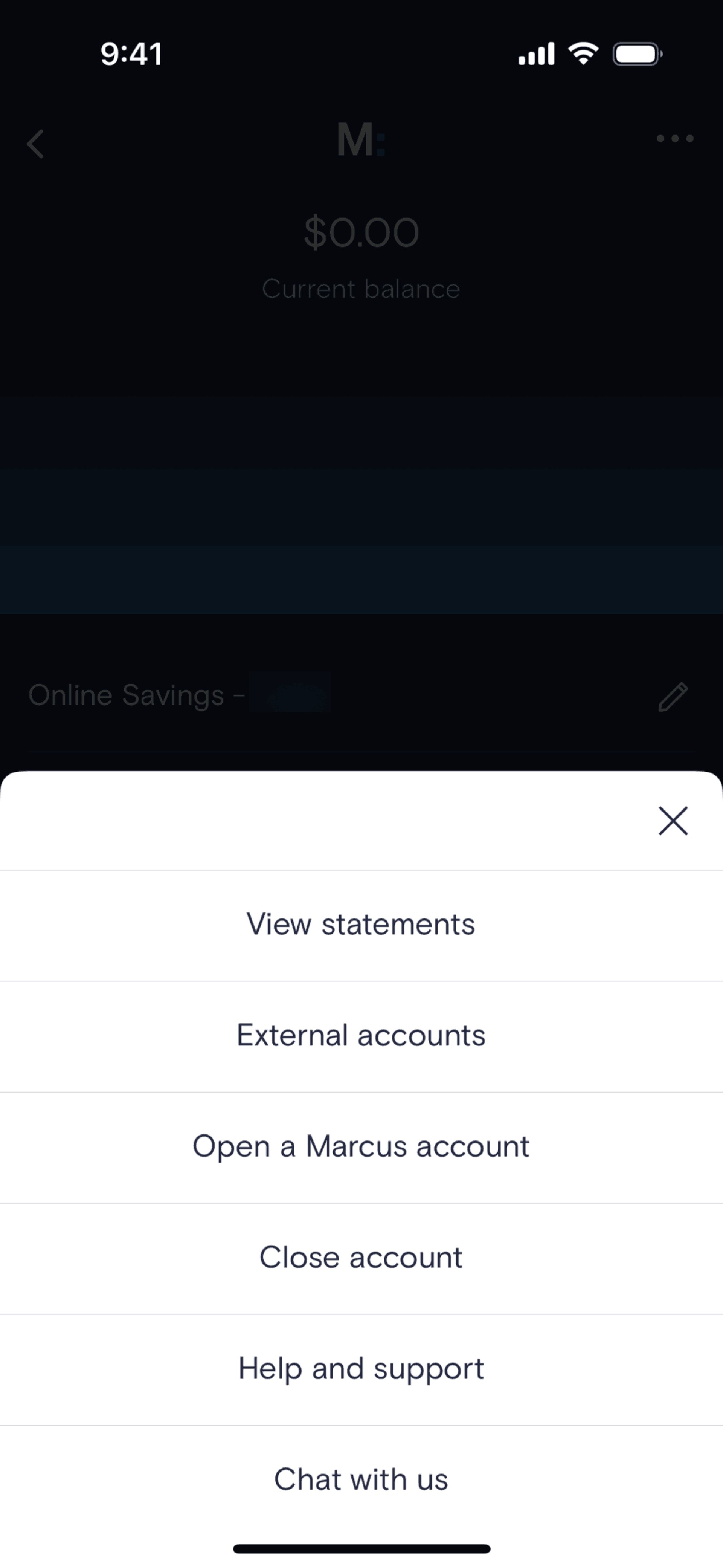 Marcus by Goldman Sachs iOS Finance interface screenshot 6