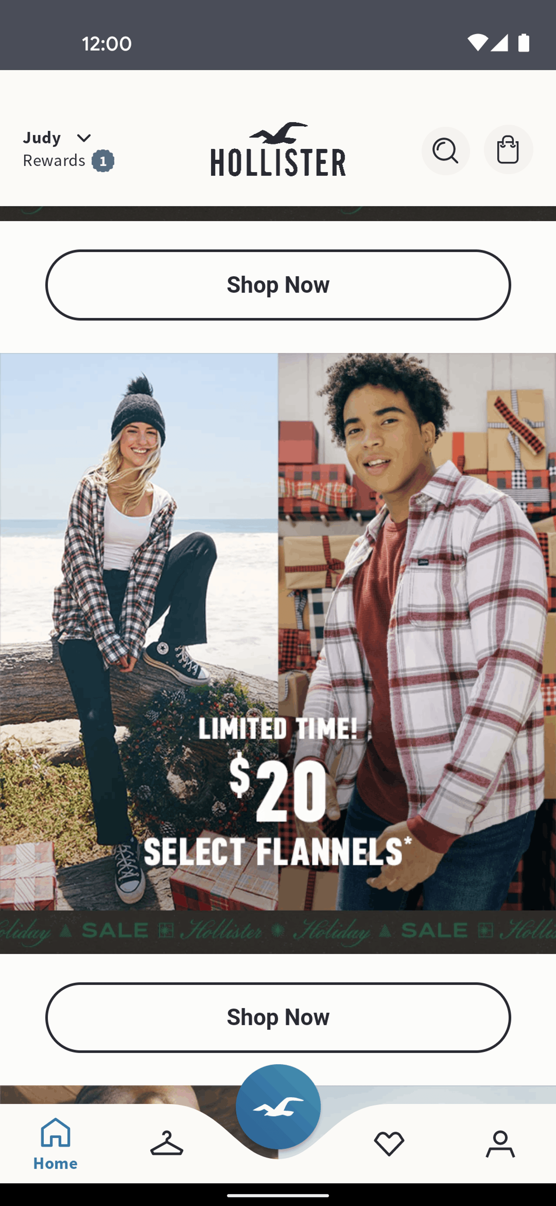 Hollister Co. Android Shopping interface screenshot 22