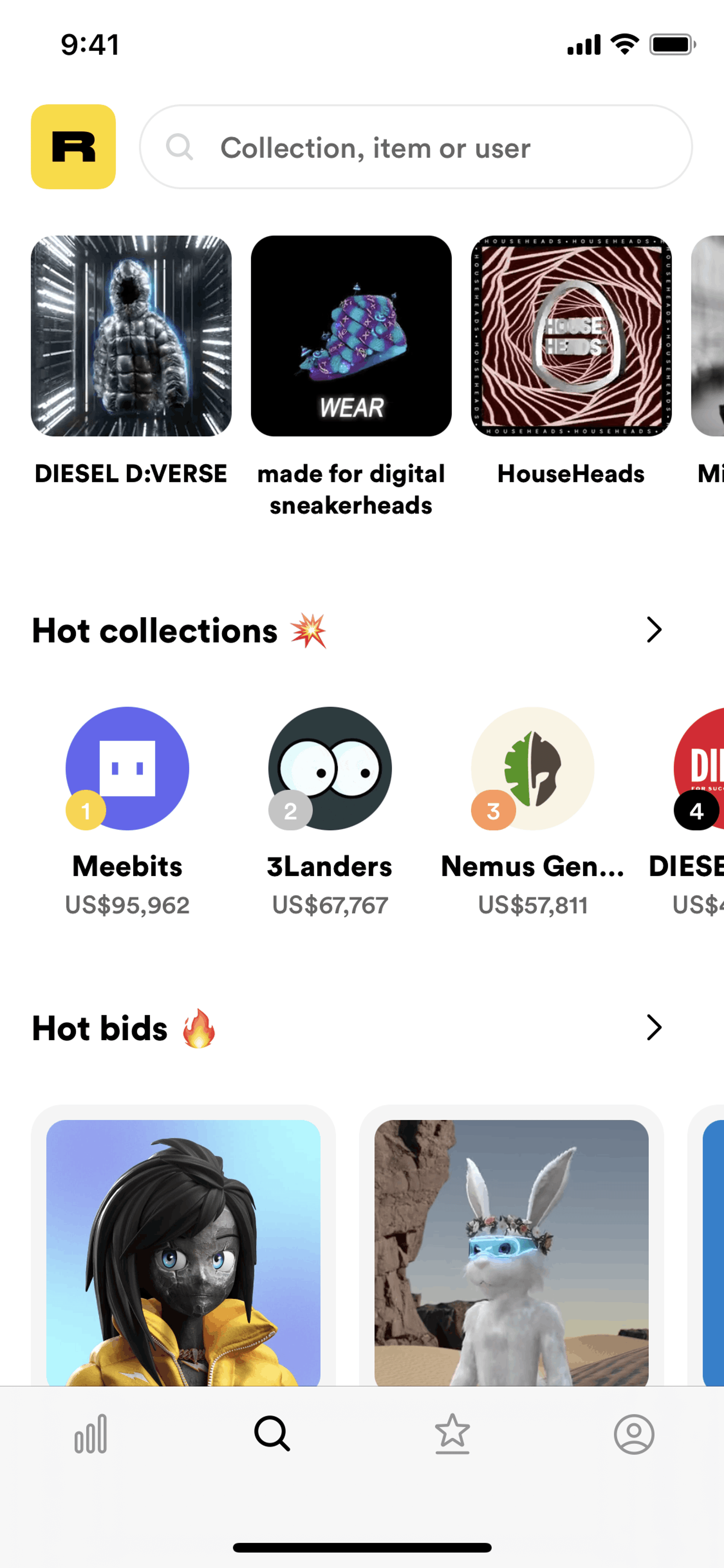 Rarible iOS Crypto & Web3 interface screenshot 3