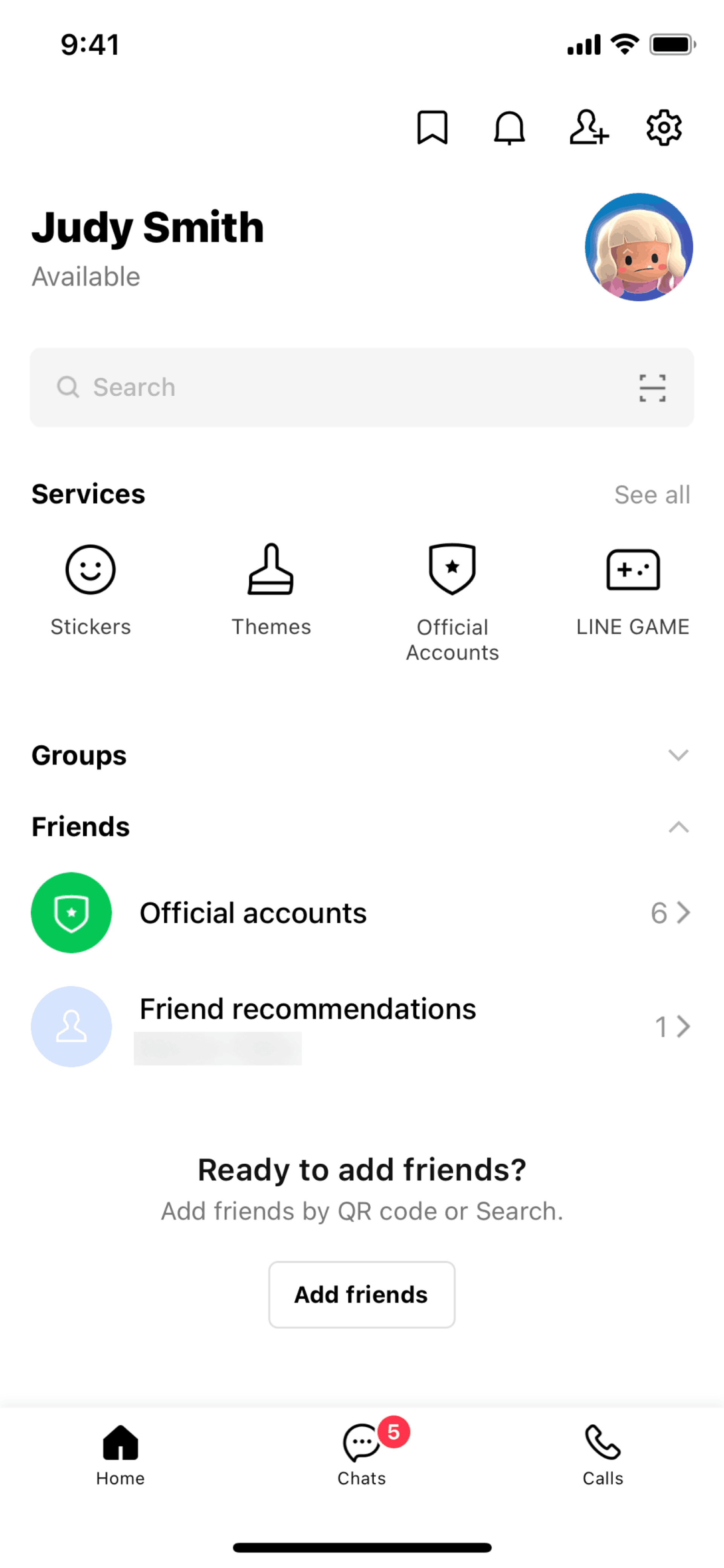 LINE iOS Social Networking interface screenshot 4