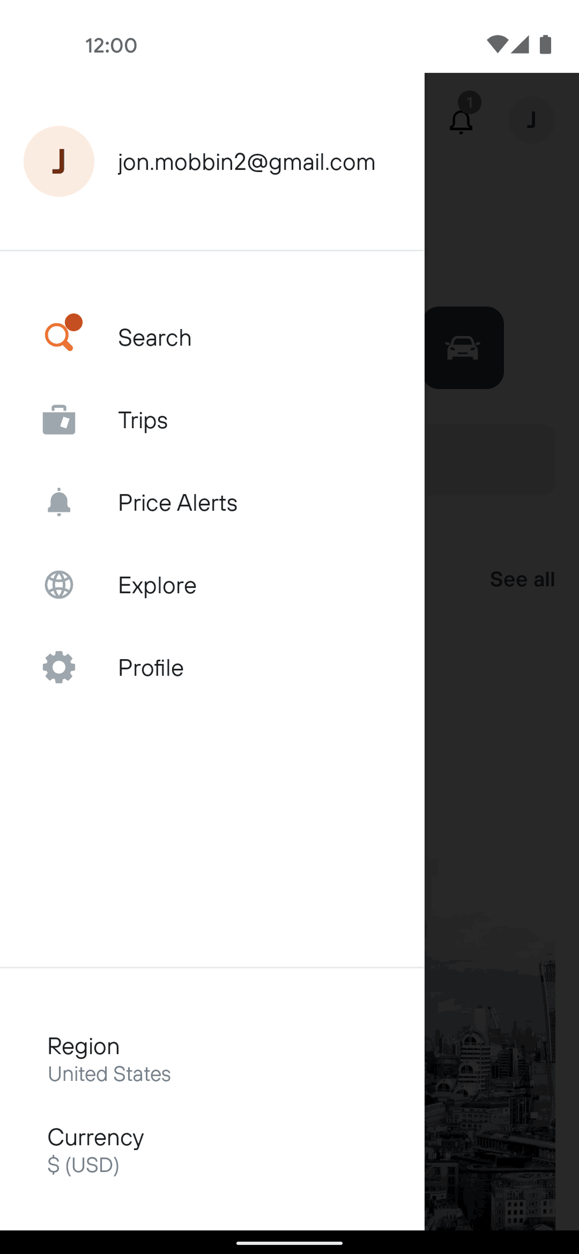 KAYAK Android Travel & Transportation interface screenshot 10