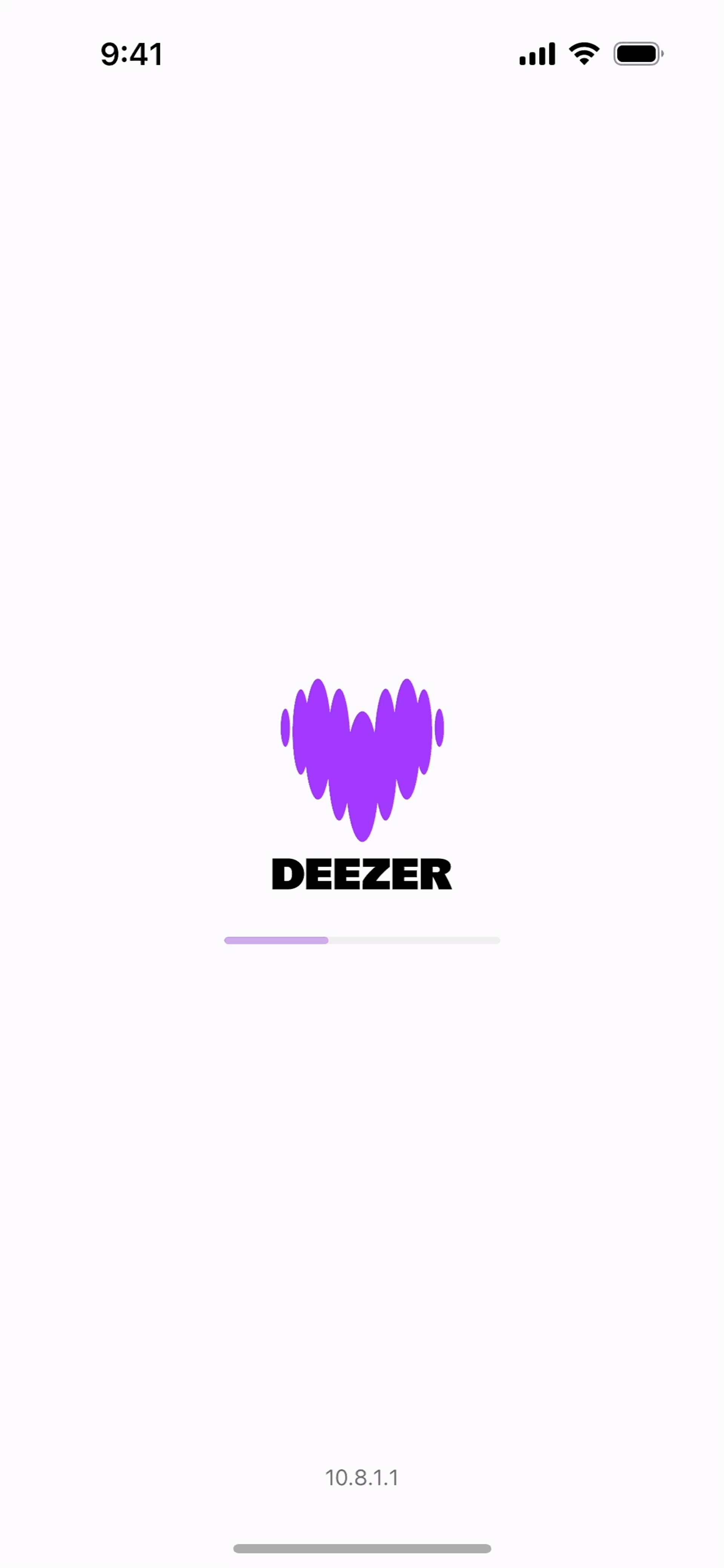 Deezer iOS Entertainment interface screenshot 1
