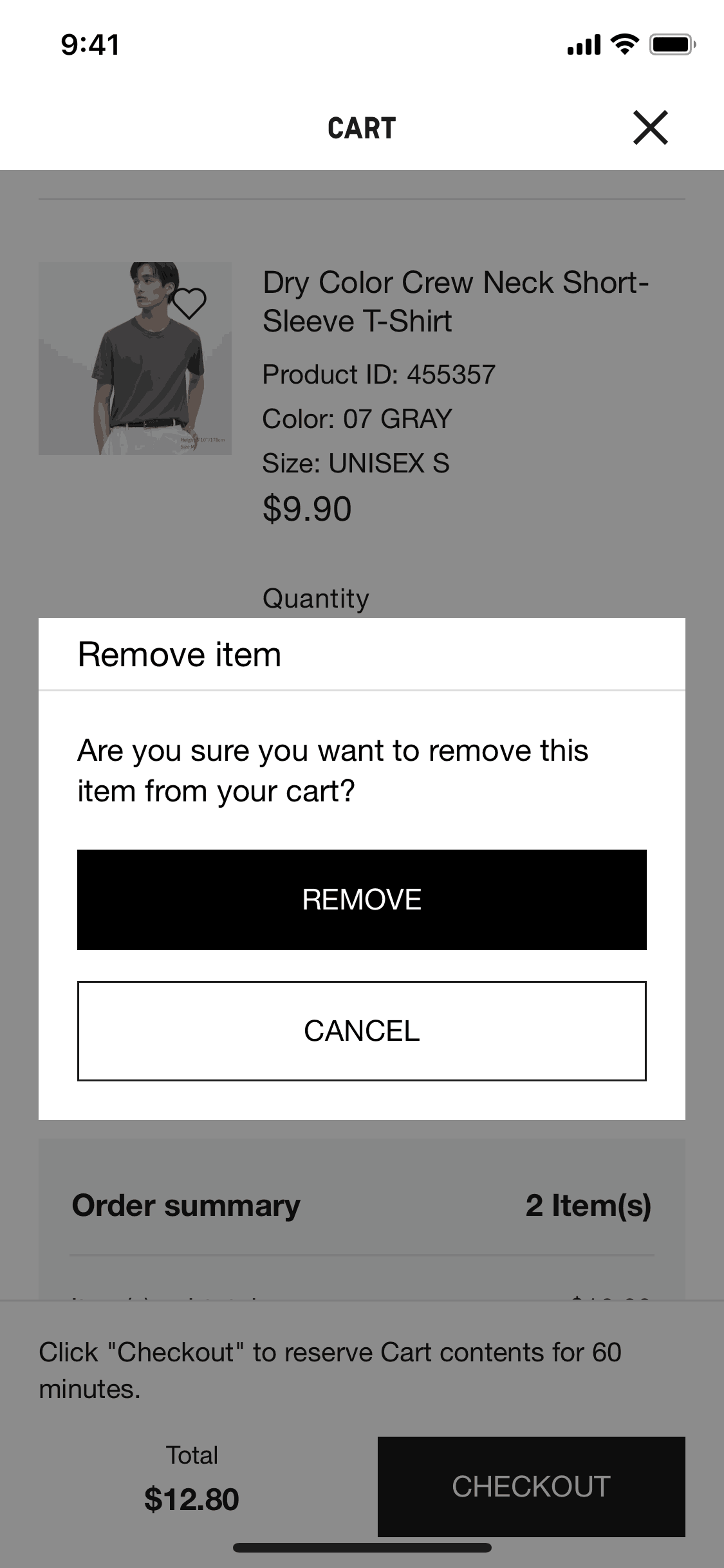 UNIQLO iOS Shopping interface screenshot 10