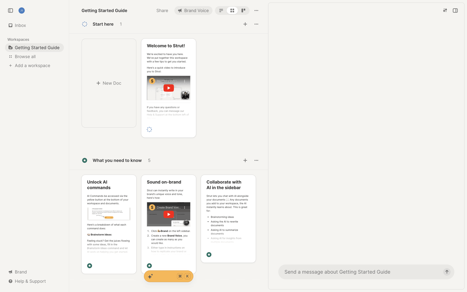 Strut Web AI interface screenshot 20