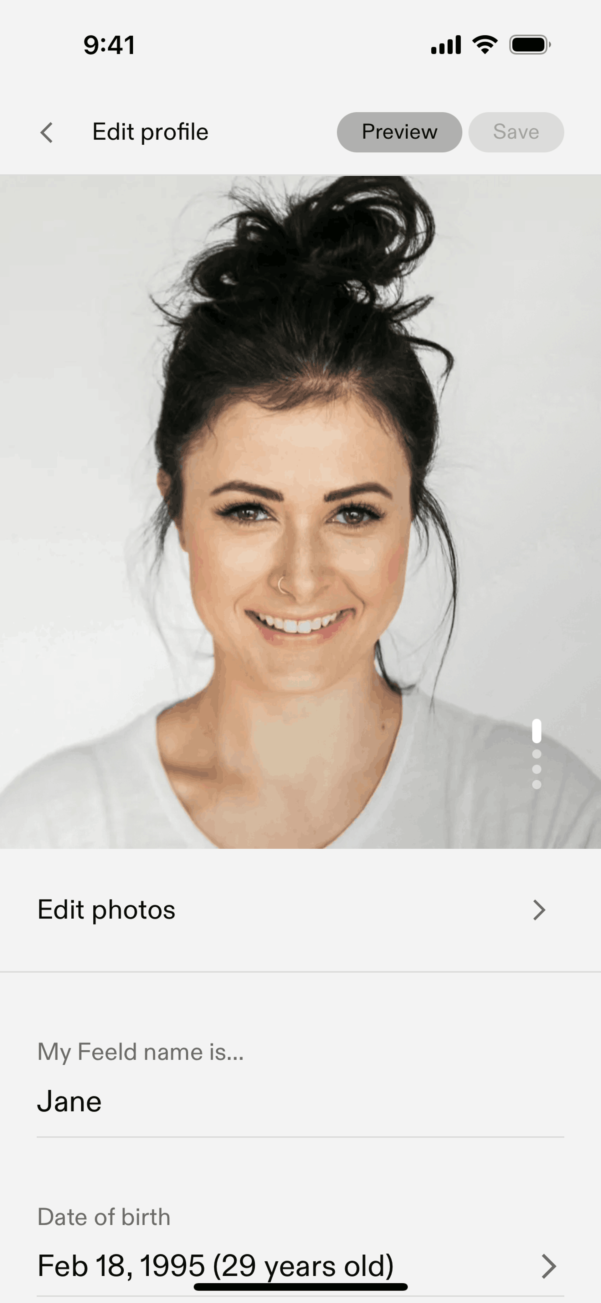 Feeld iOS Communication interface screenshot 9