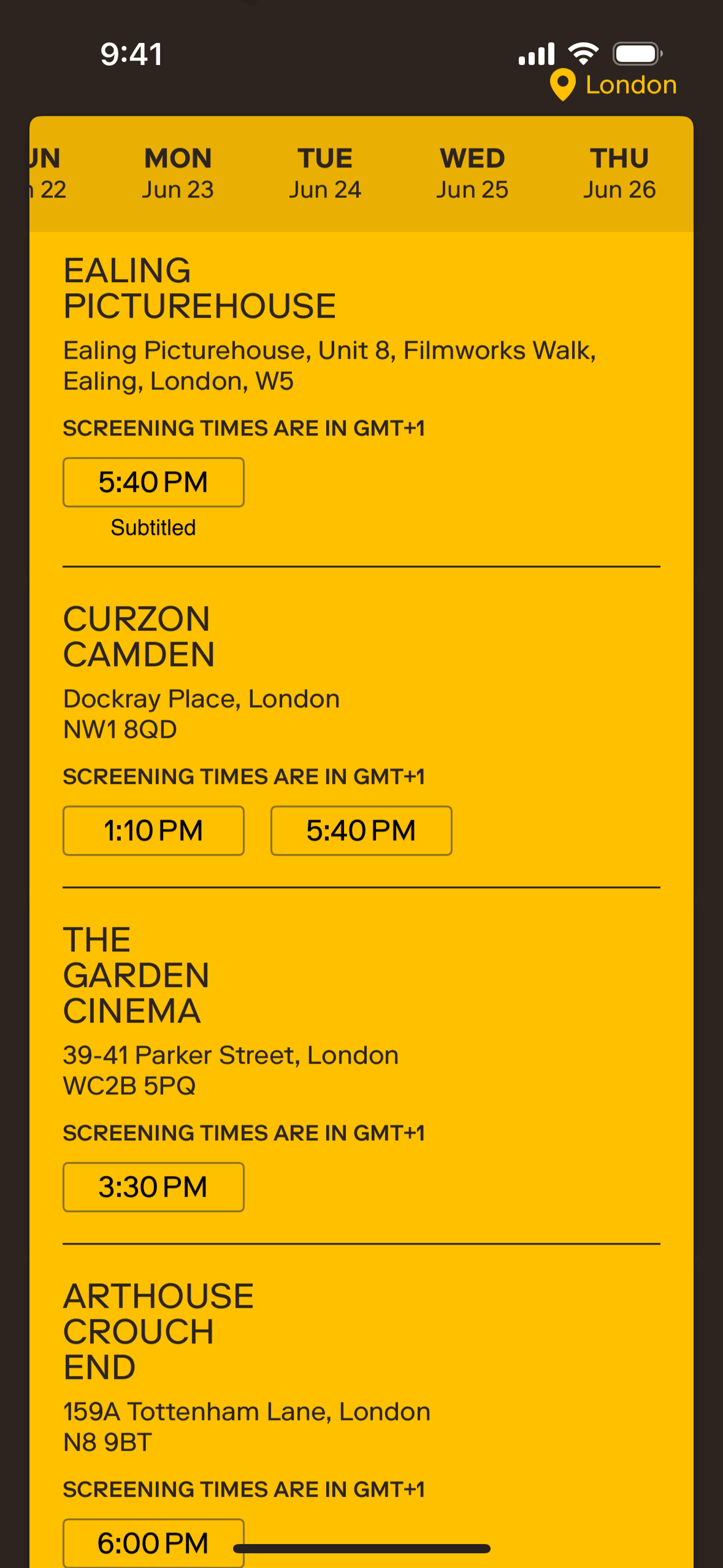 MUBI GO iOS Entertainment interface screenshot 24
