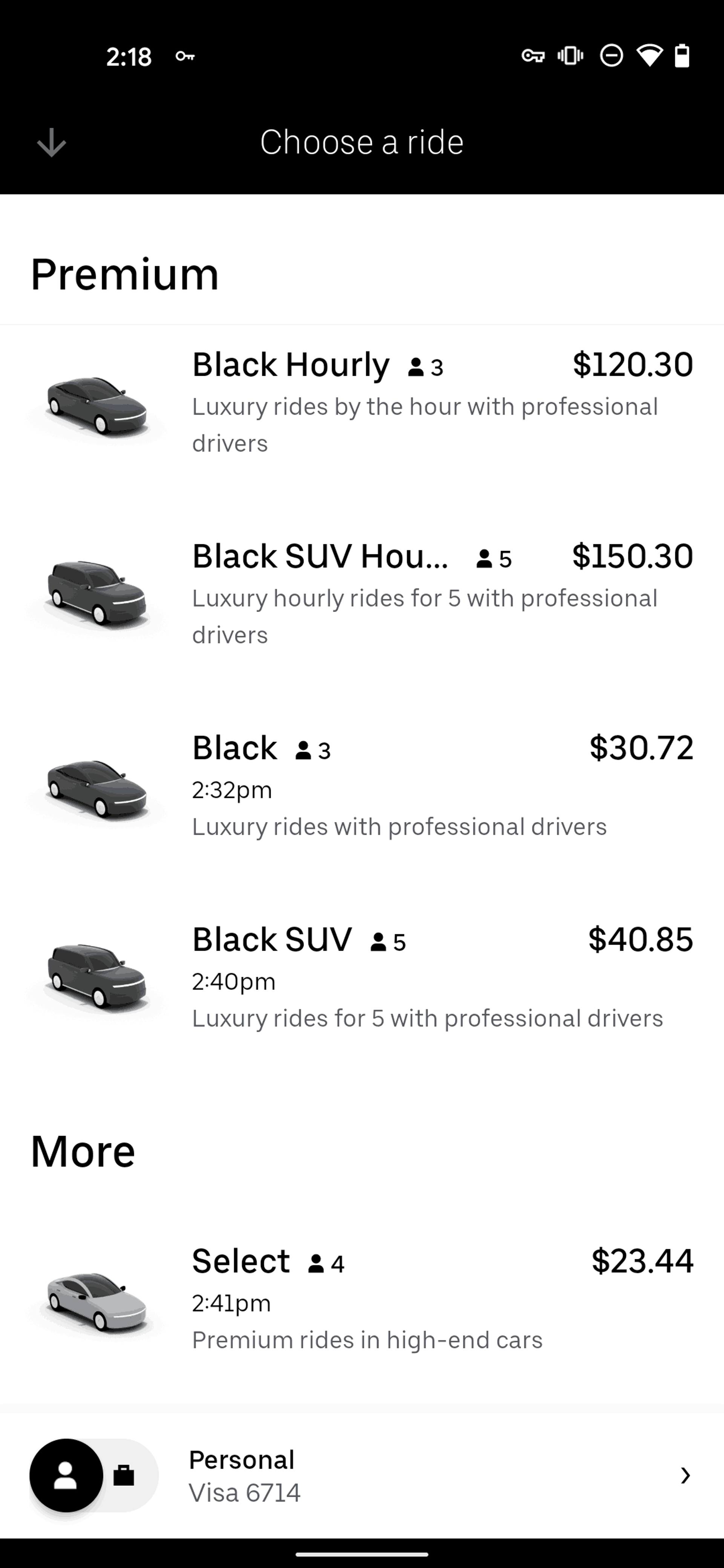 Uber Android Travel & Transportation interface screenshot 22