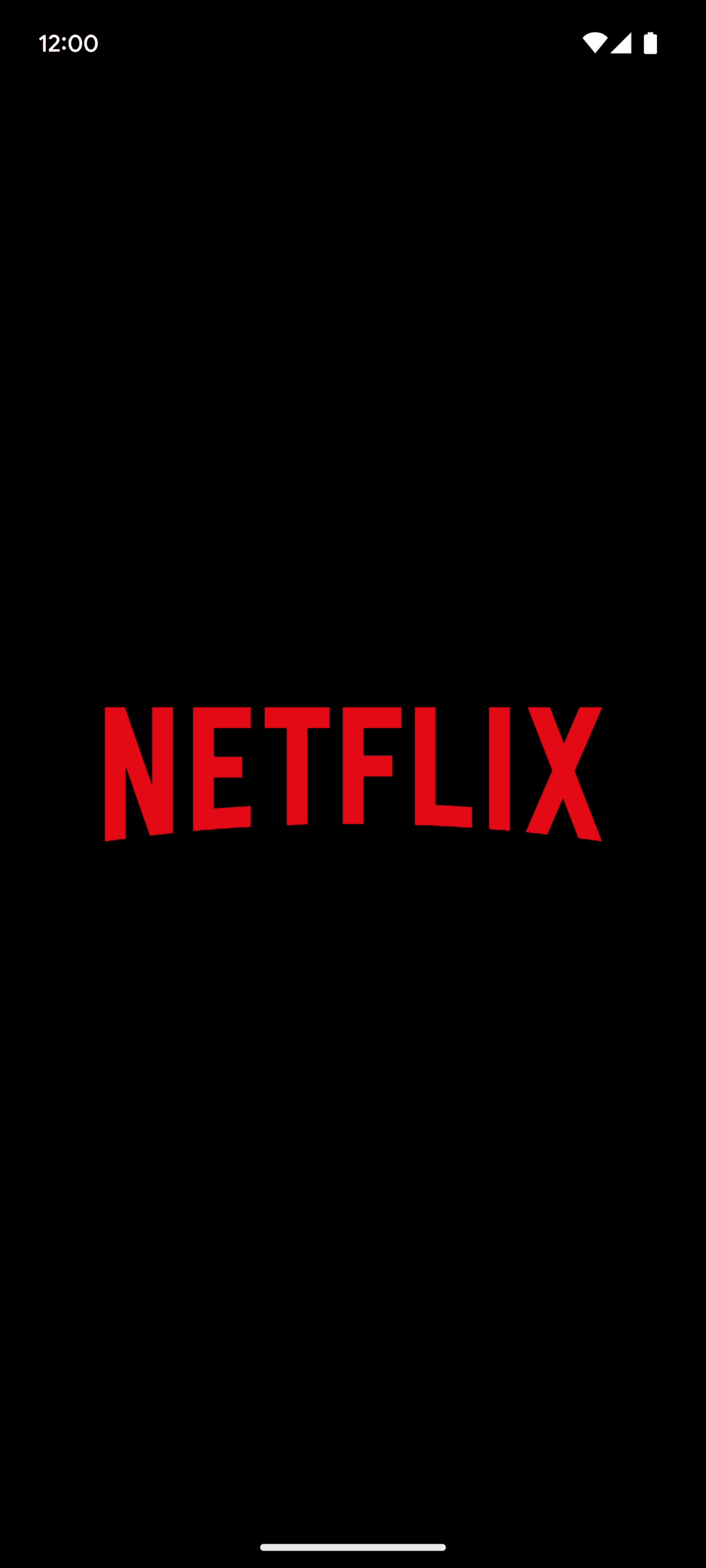 Netflix Android Entertainment interface screenshot 1
