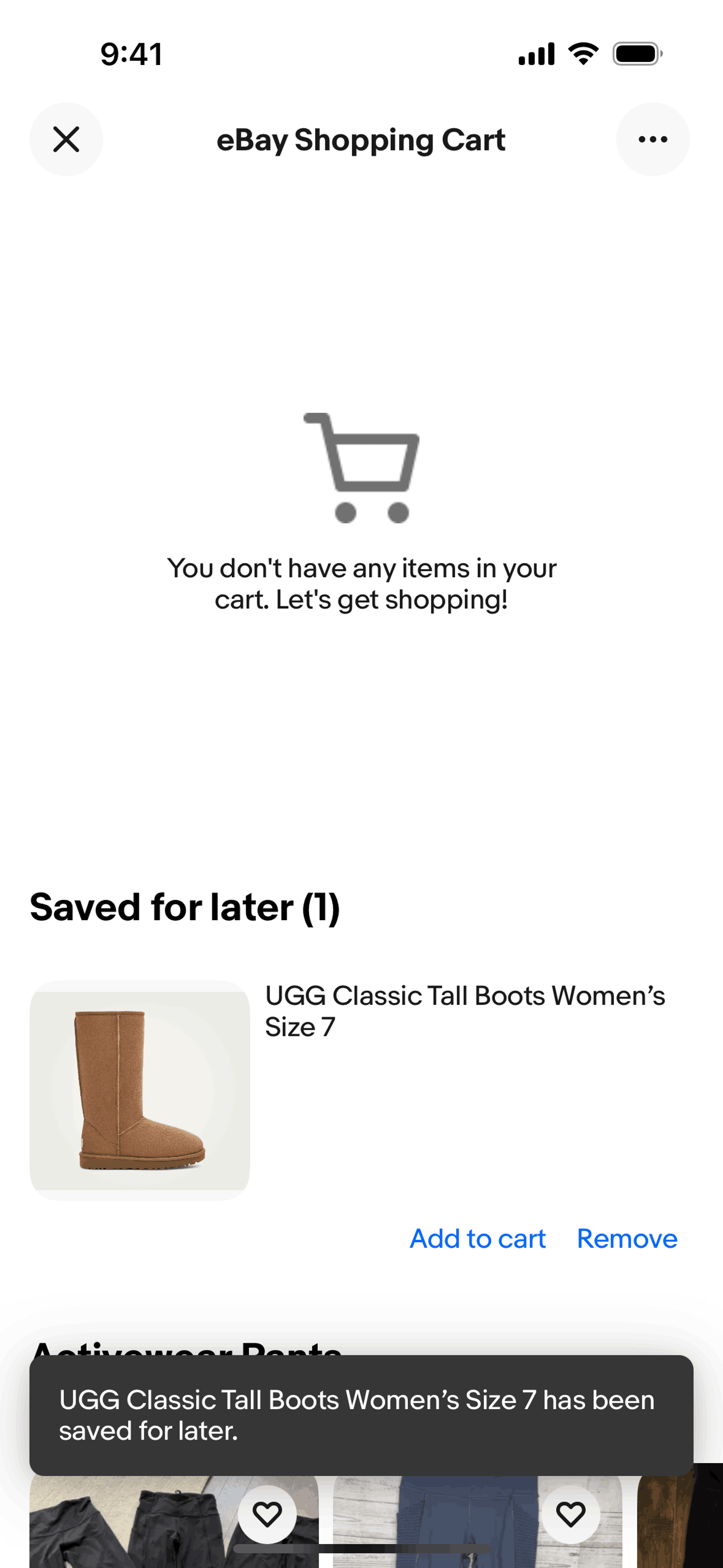 eBay iOS Shopping interface screenshot 18