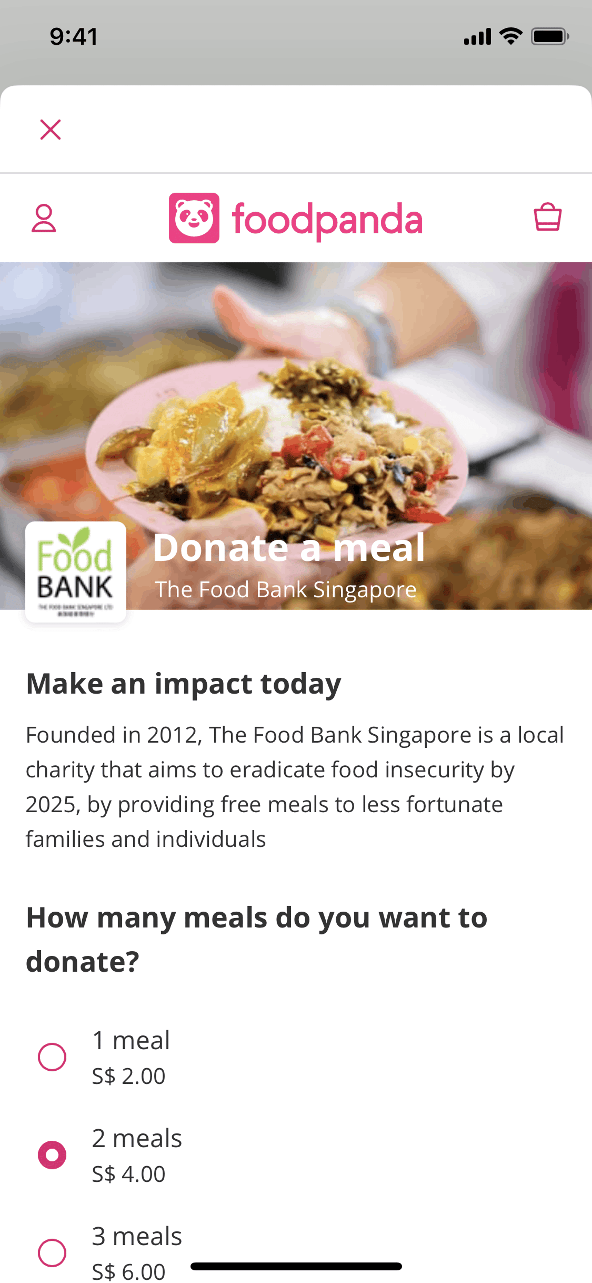 foodpanda iOS Food & Drink interface screenshot 7