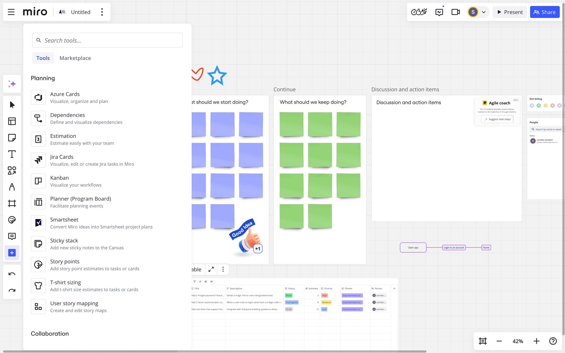 Miro Web Collaboration interface screenshot 24