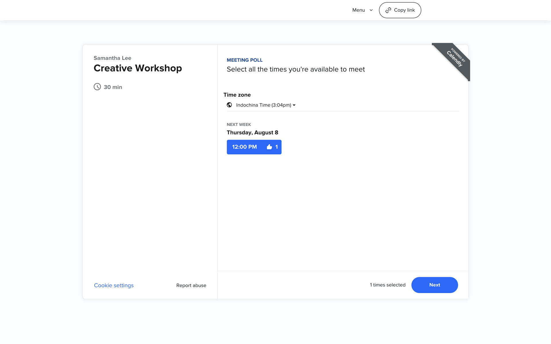 Calendly Web Business interface screenshot 9