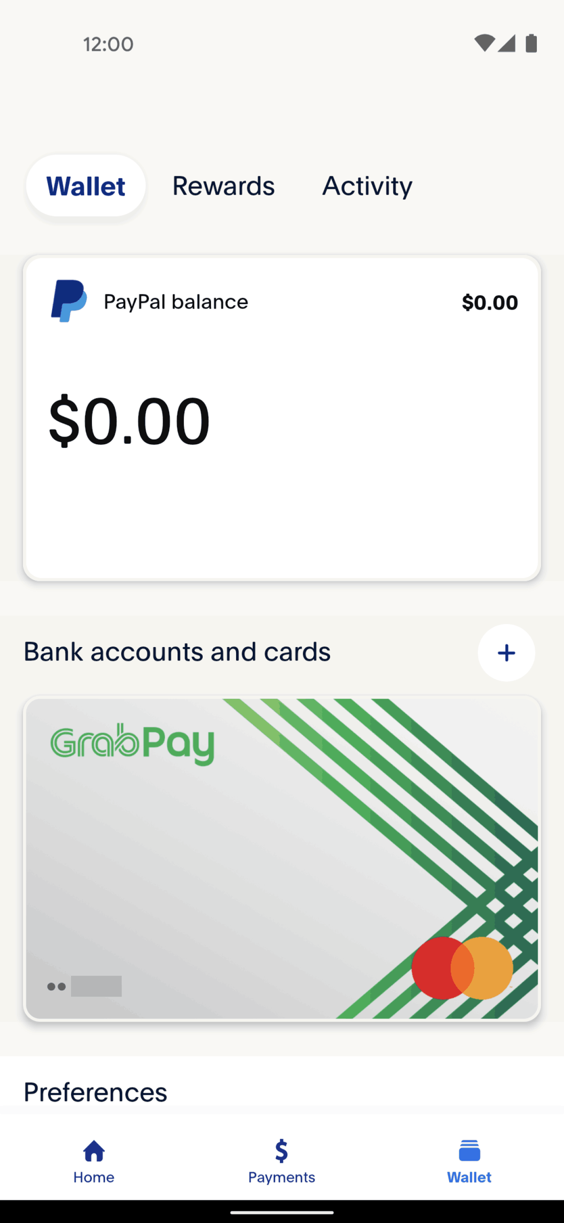 PayPal Android Finance interface screenshot 3