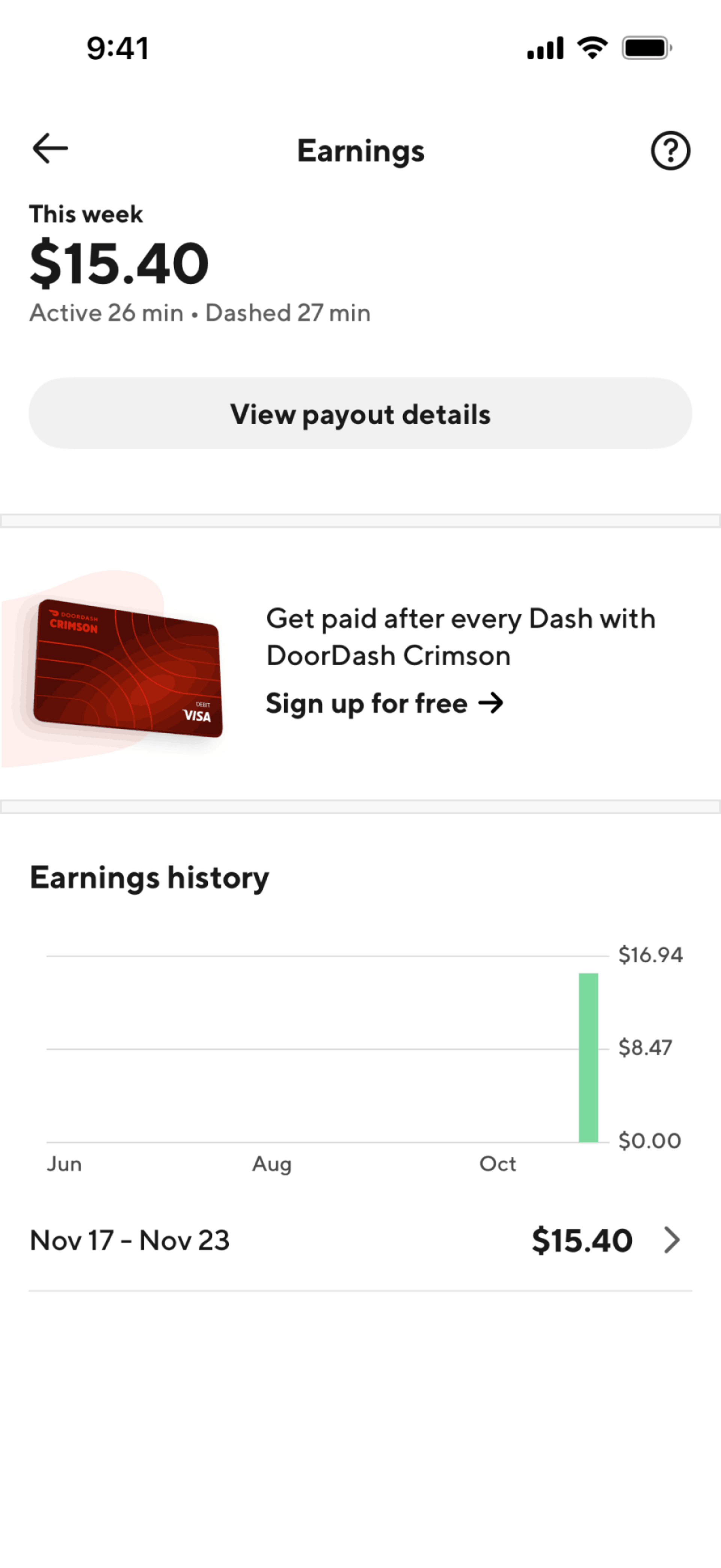 DoorDash Dasher iOS Business interface screenshot 8