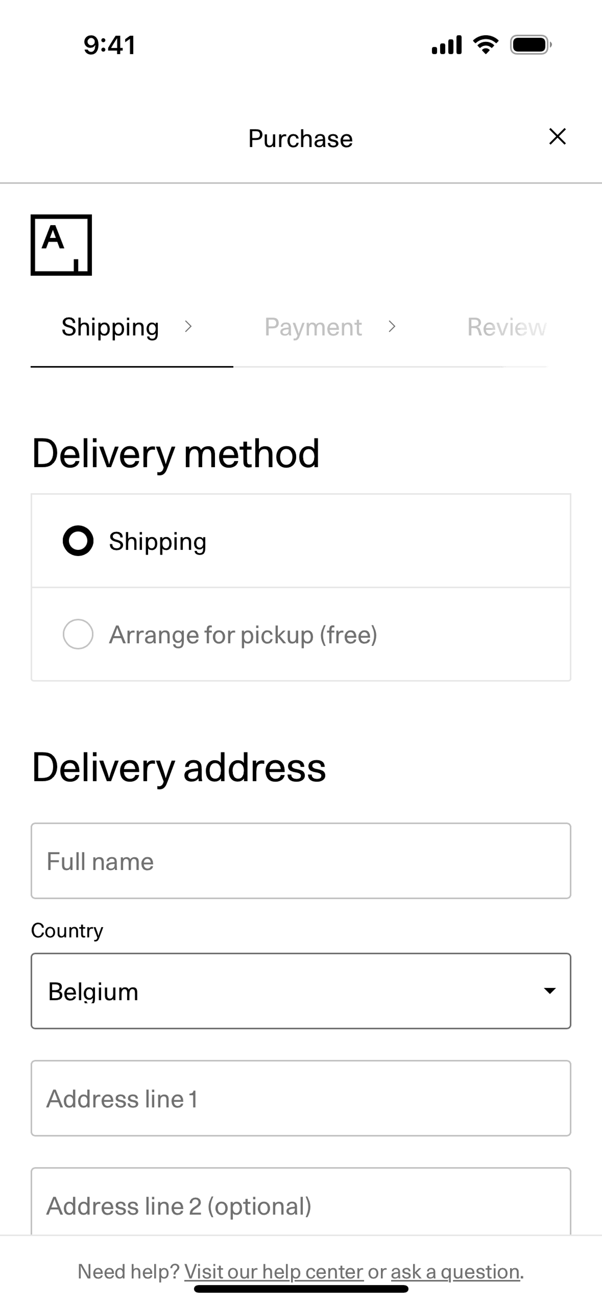 Artsy iOS Shopping interface screenshot 4