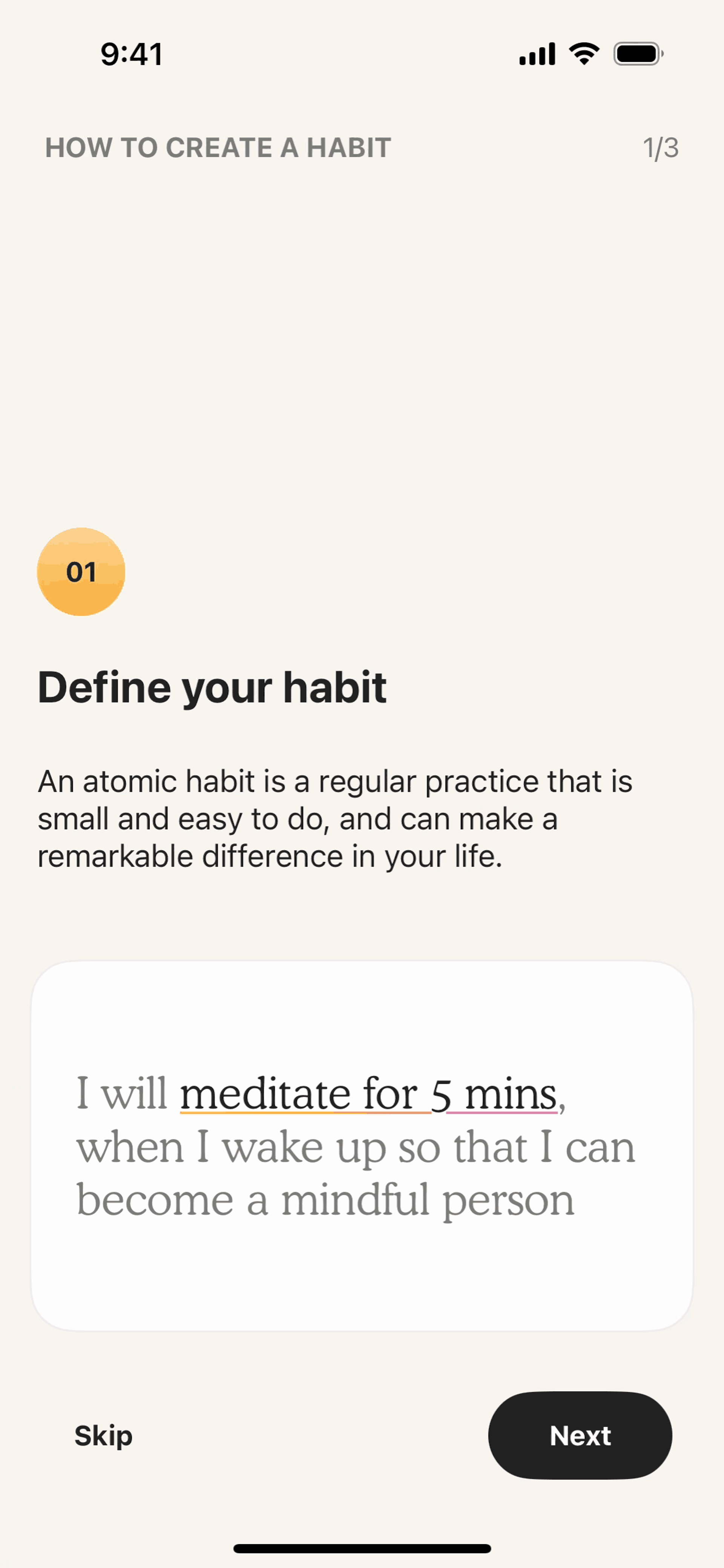 Atoms iOS Productivity interface screenshot 23