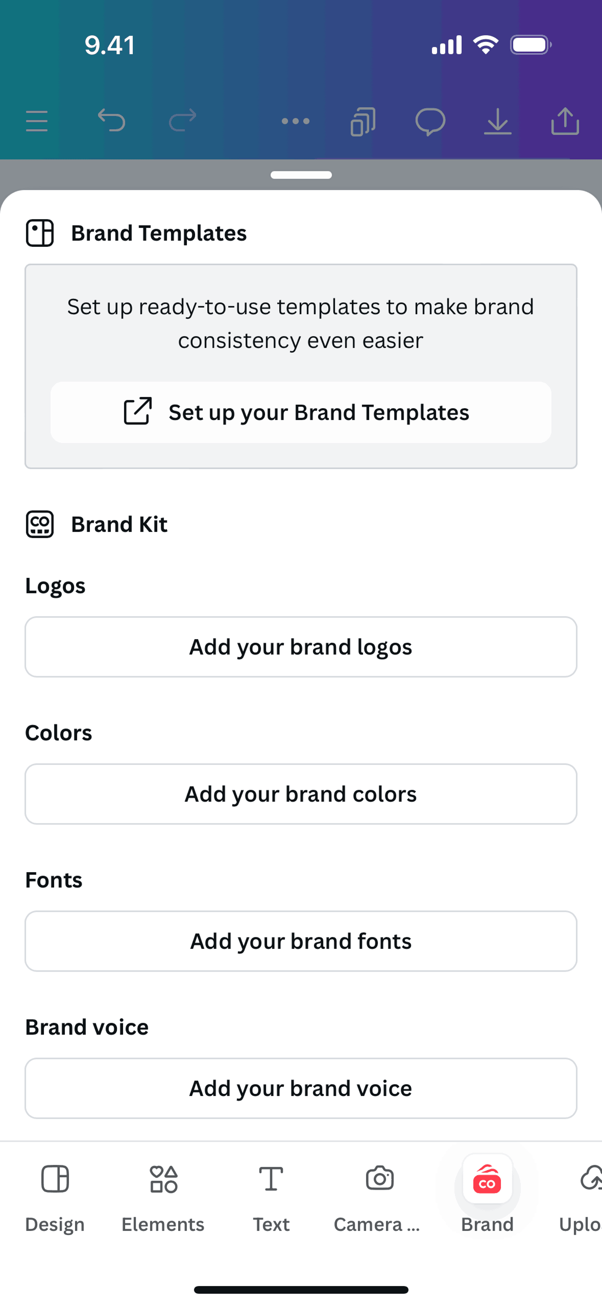 Canva iOS Photo & Video interface screenshot 18