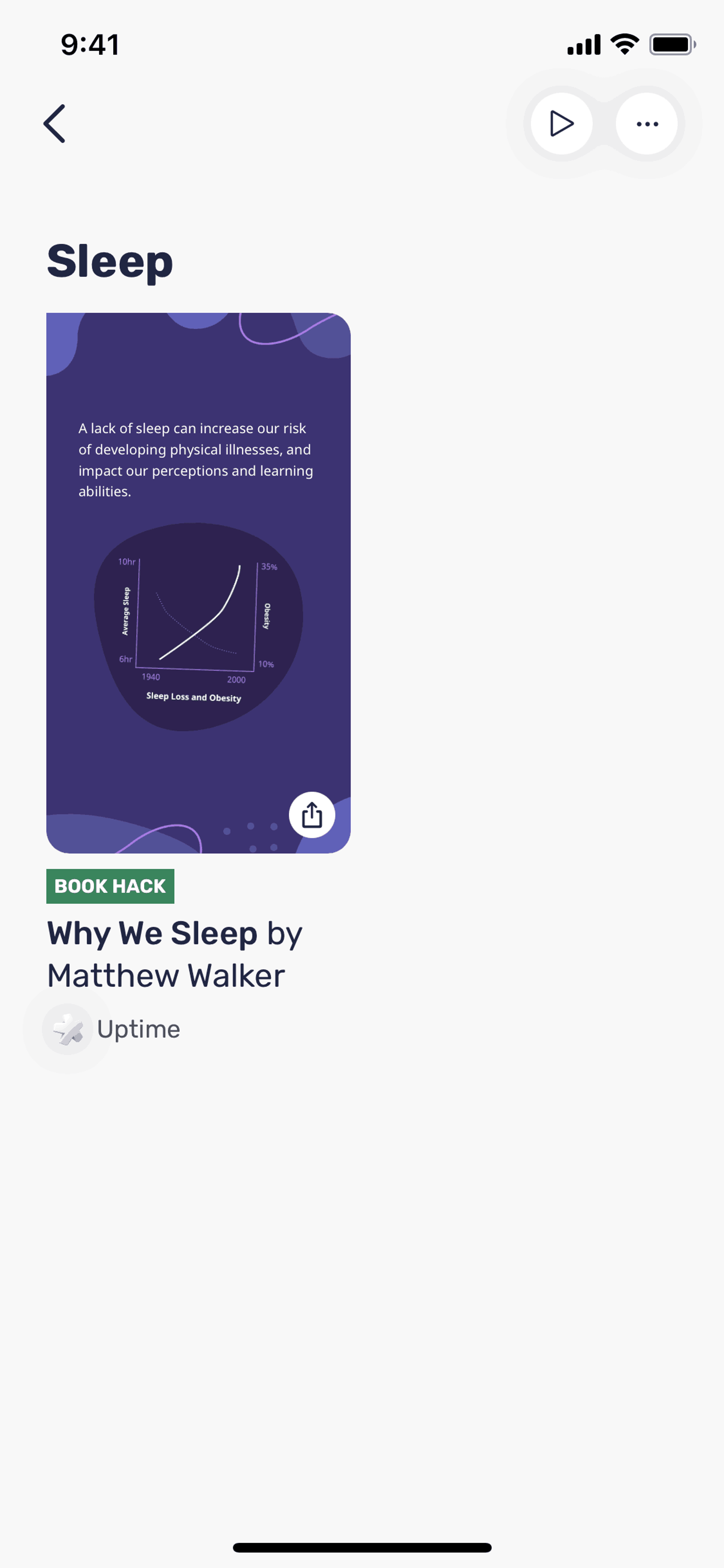 Uptime iOS Education interface screenshot 23