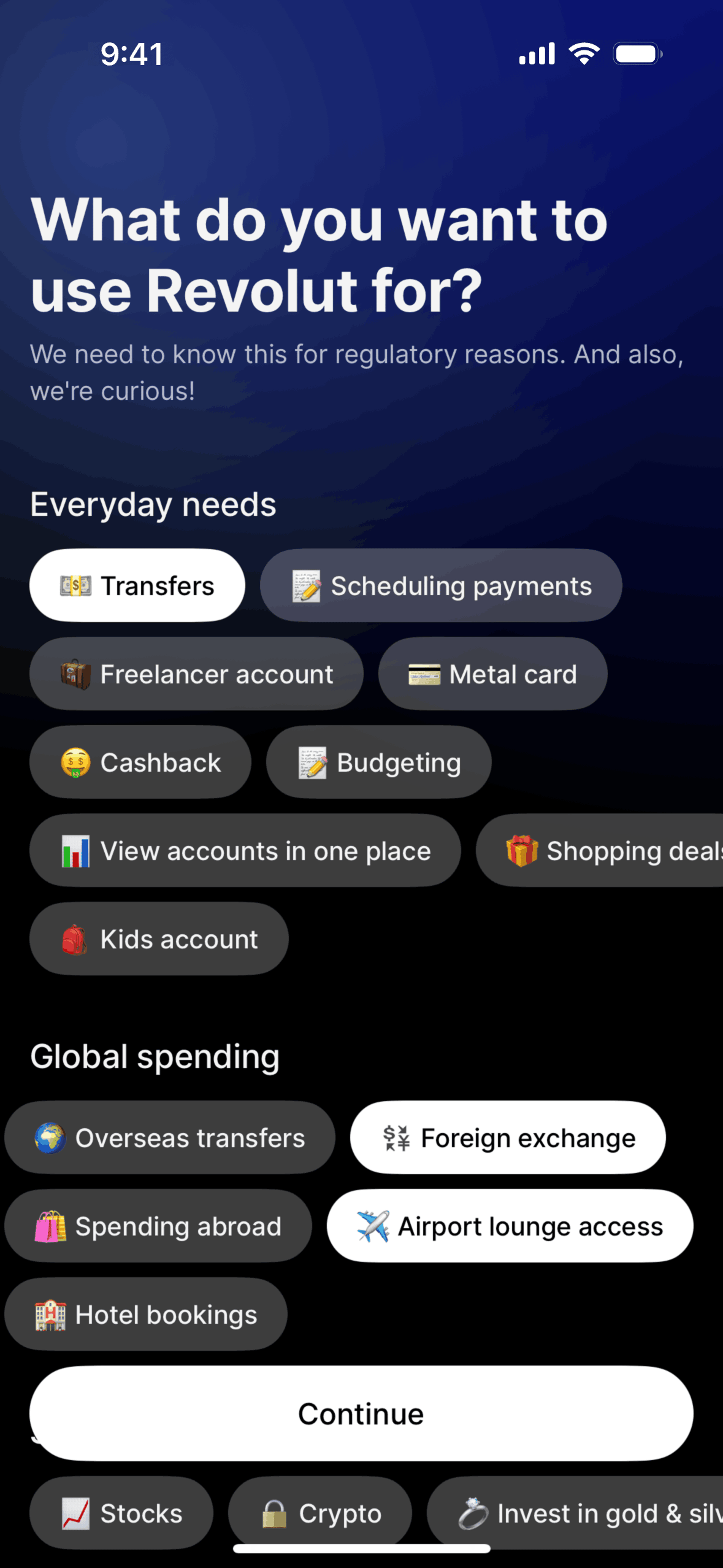 Revolut iOS Finance interface screenshot 21